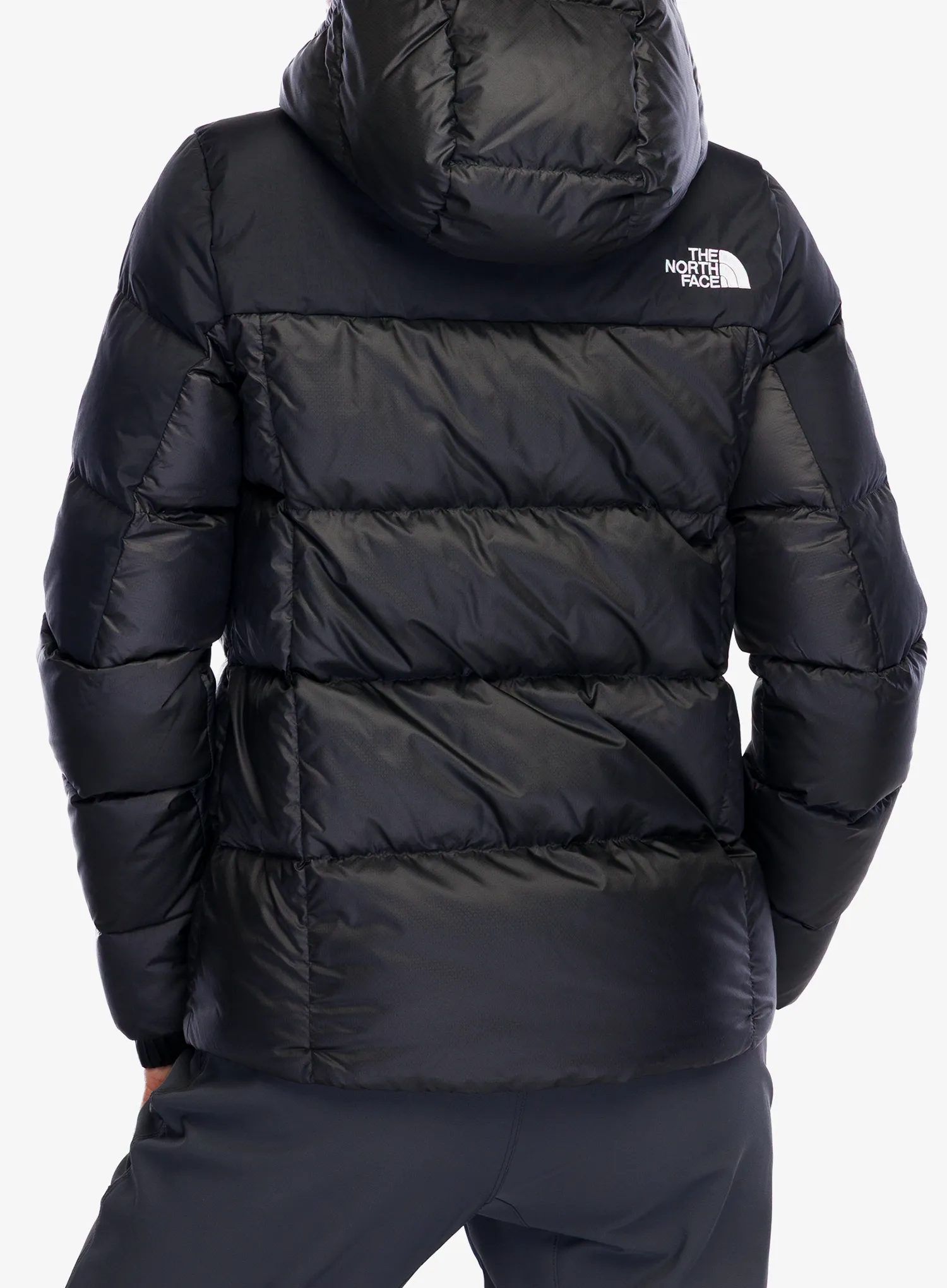 Pūkinė striukė moterims The North Face Diablo Down 2.0 Hooded Jacket - tnf black heather/tnf black