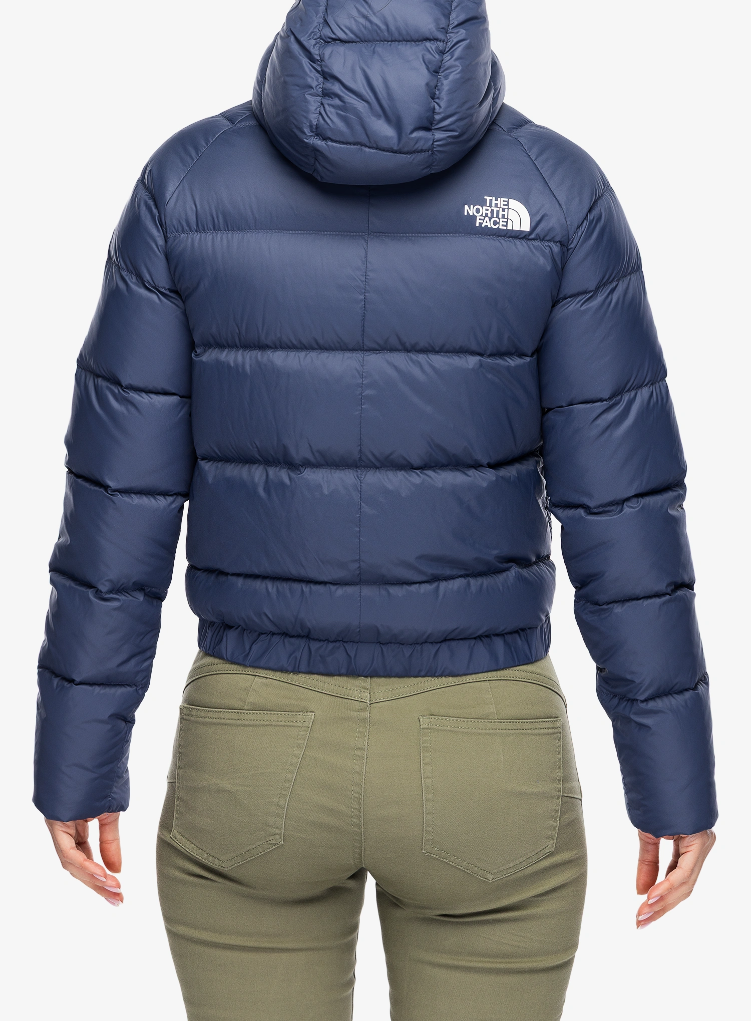 Pūkinė striukė moterims The North Face Hyalite Down Hoodie - lunar blue
