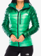 Pūkinė striukė moterims The North Face Summit Breithorn Hoodie - nebula green/evergreen