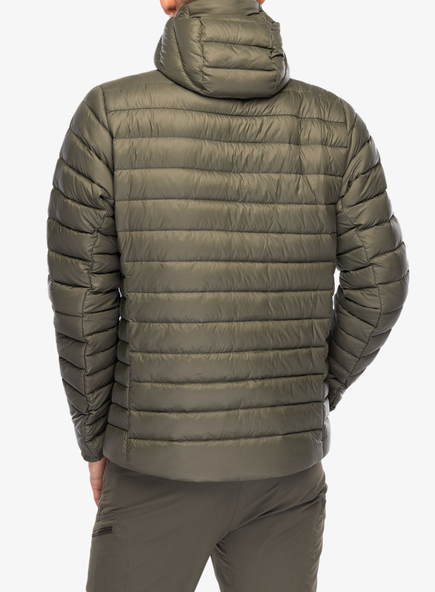Pūkinė striukė Patagonia Down Sweater Hoody - pine needle green