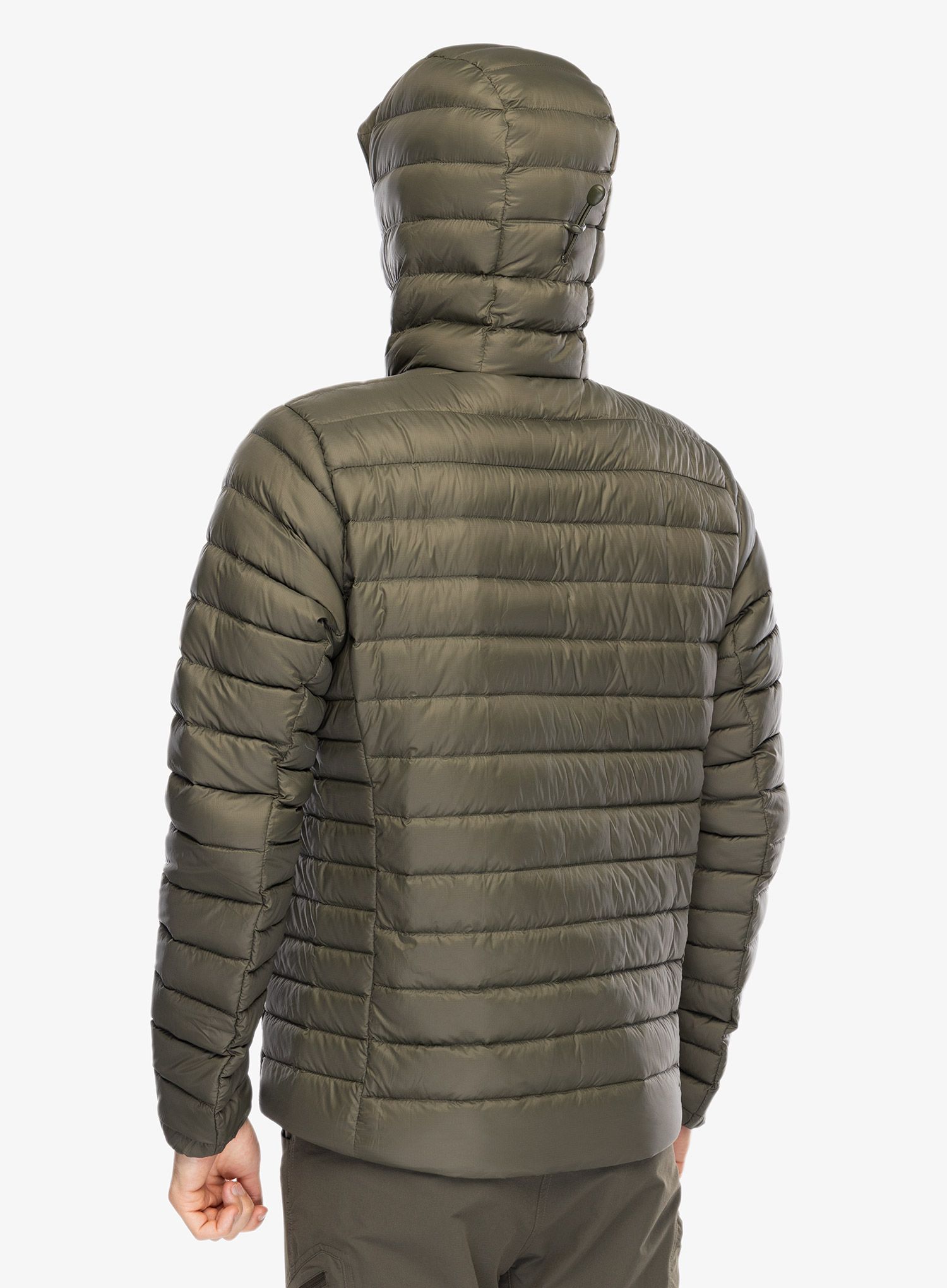 Pūkinė striukė Patagonia Down Sweater Hoody - pine needle green