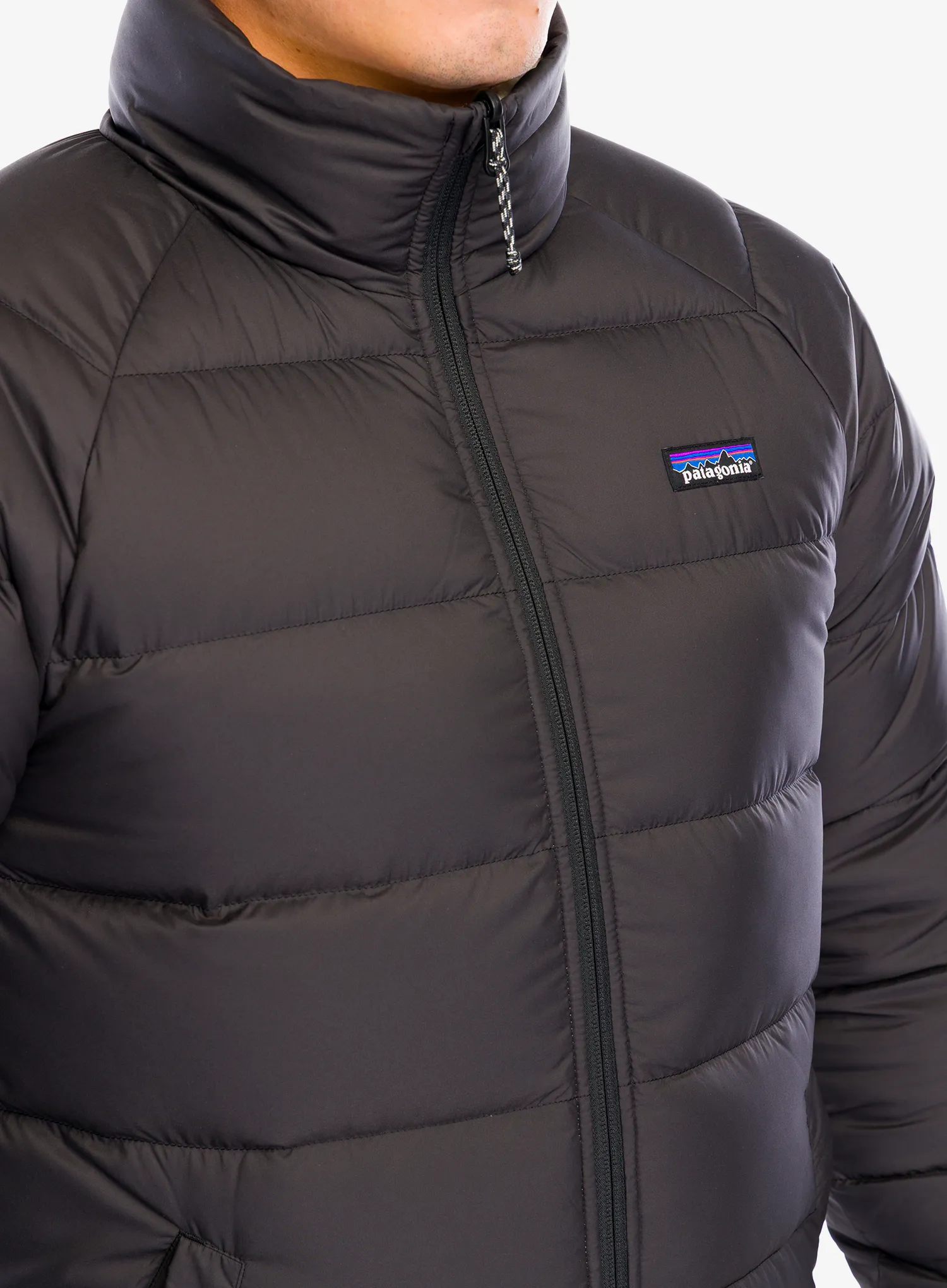 Pūkinė striukė Patagonia Reversible Silent Down Jacket - black