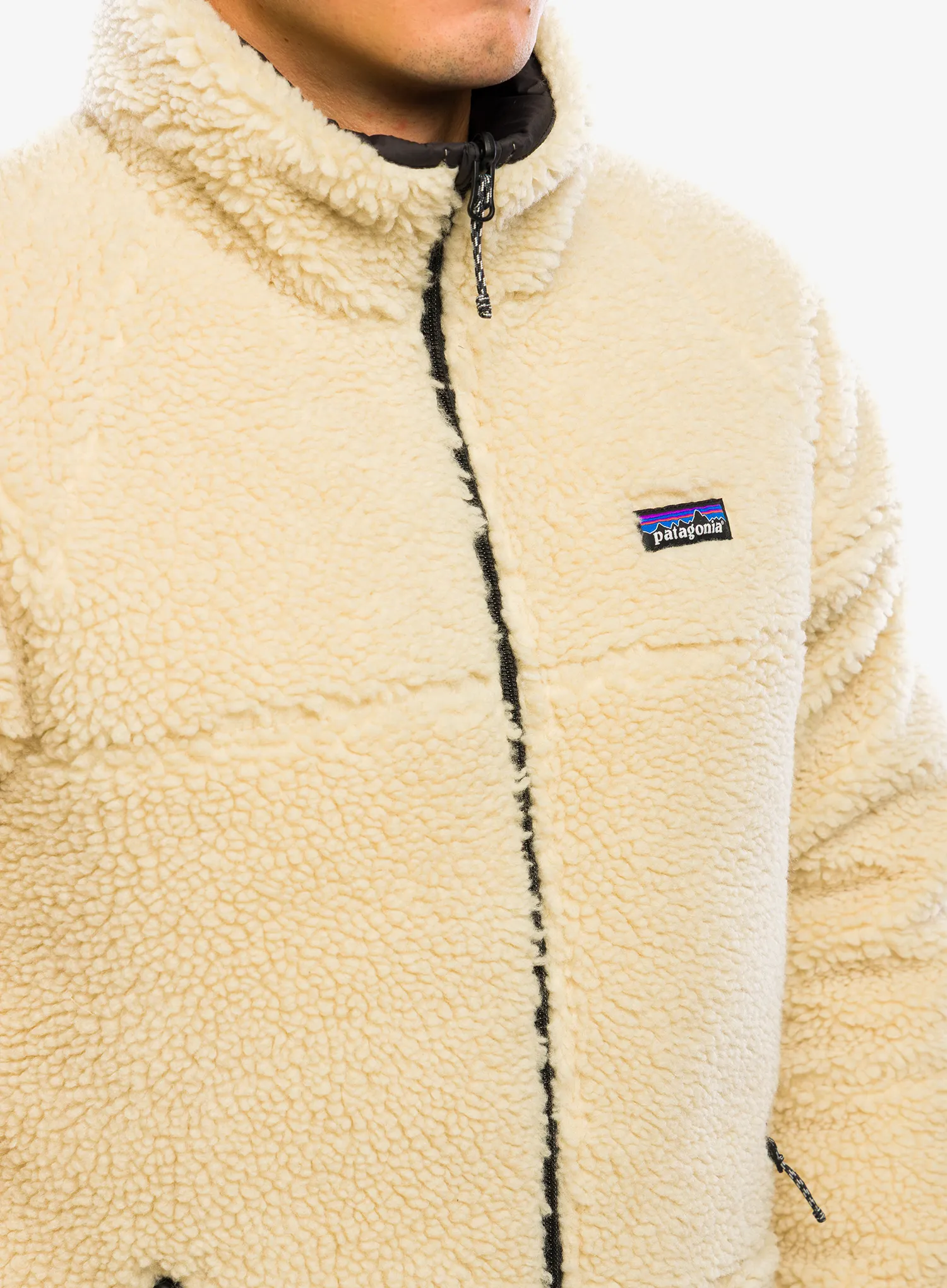 Pūkinė striukė Patagonia Reversible Silent Down Jacket - black