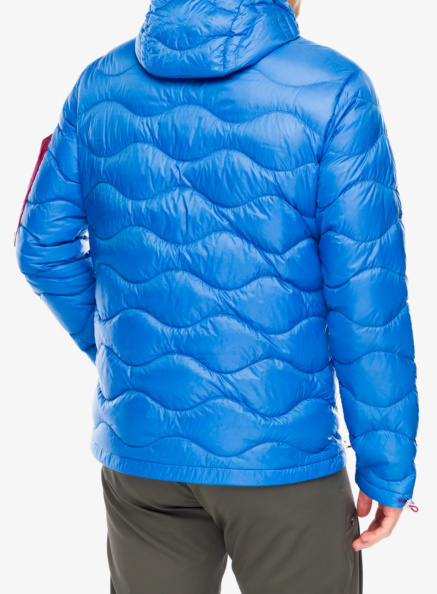 Pūkinė striukė Peak Performance Helium Utility Down Hood Jacket - azure ascent/mountain mist