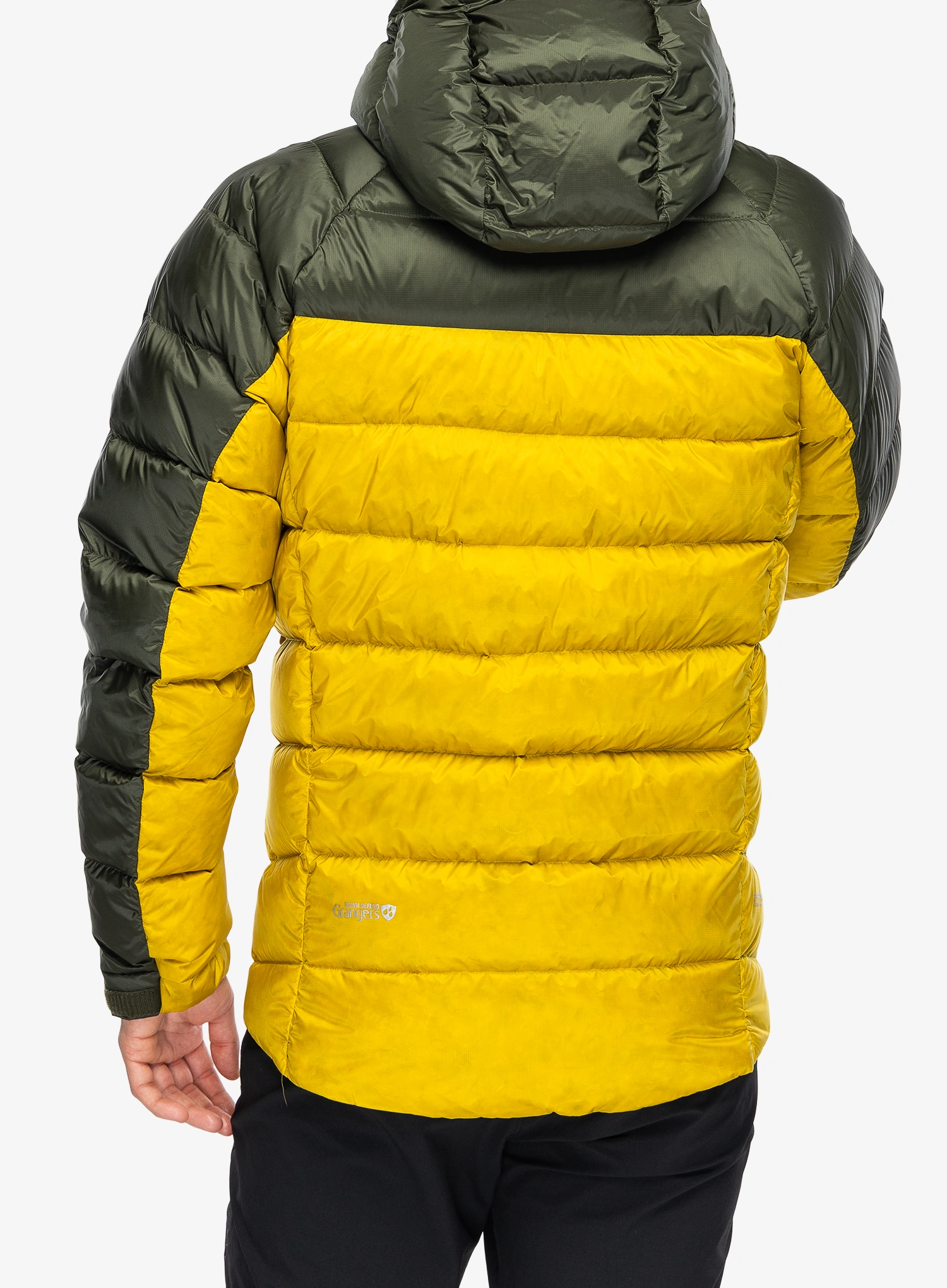 Pūkinė striukė Rab Glaceon Pro Jacket - army/dark pollen