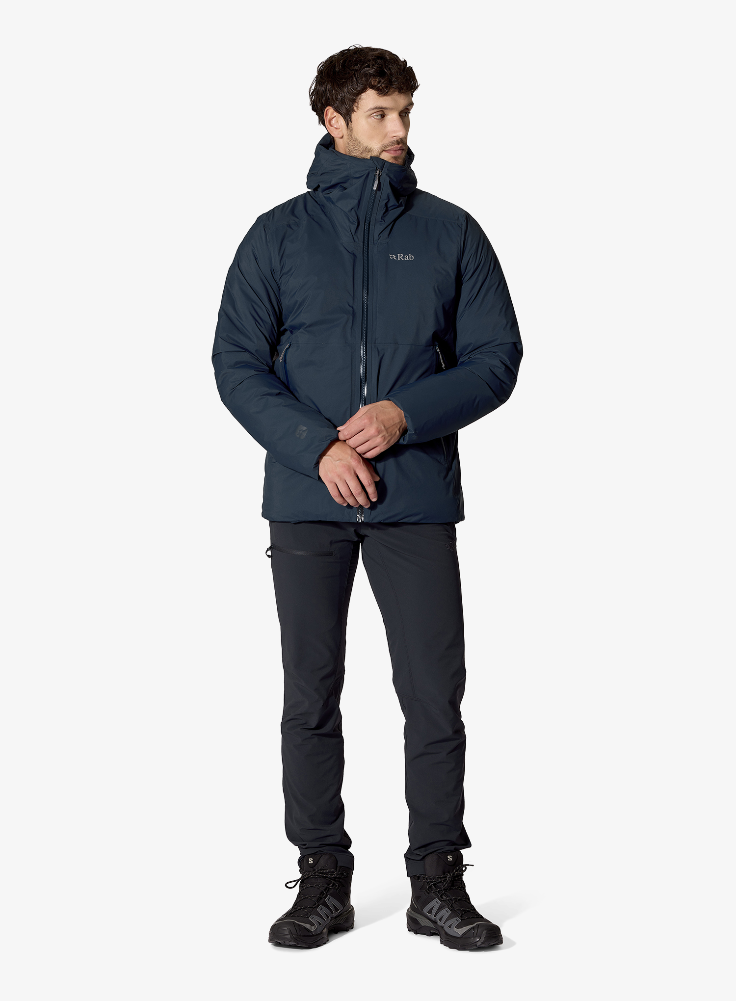 Pūkinė striukė Rab Microlight Shield Jacket - blue galaxy