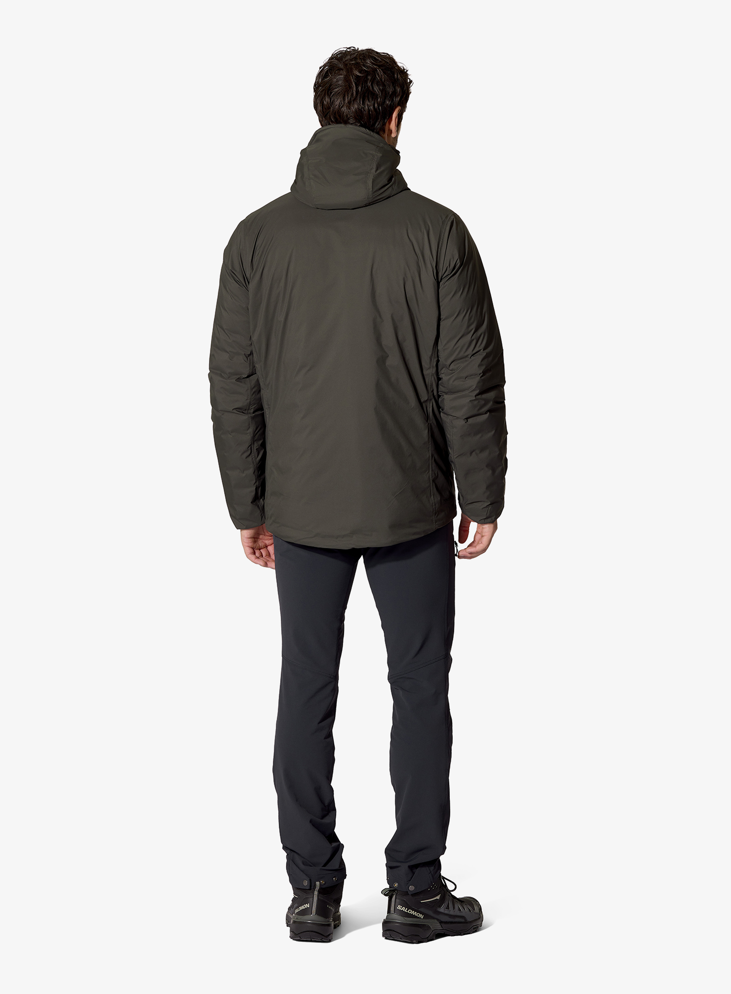 Pūkinė striukė Rab Microlight Shield Jacket - dark army