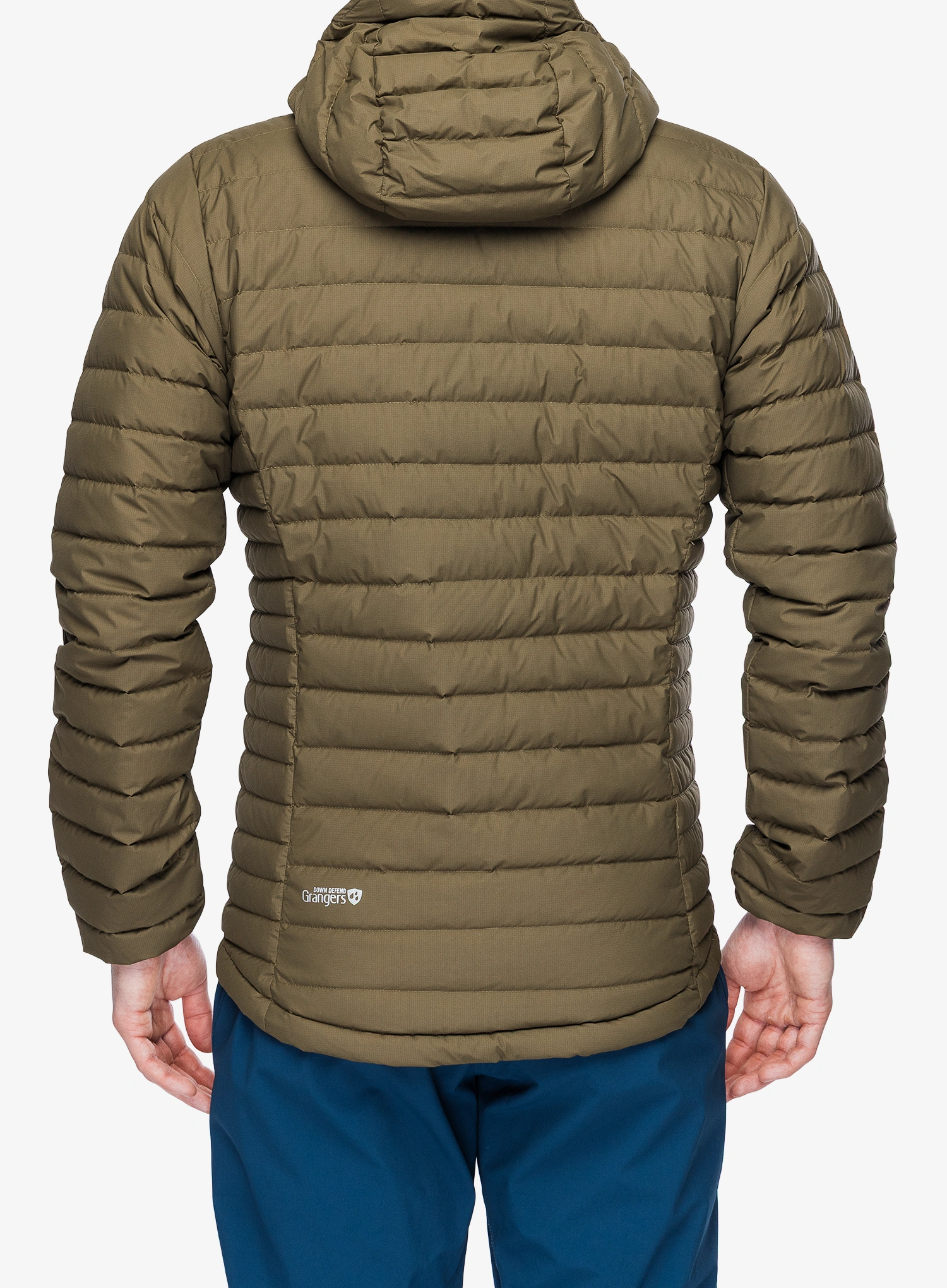 Pūkinė striukė Rab Microlight Windstopper Hoody - oak