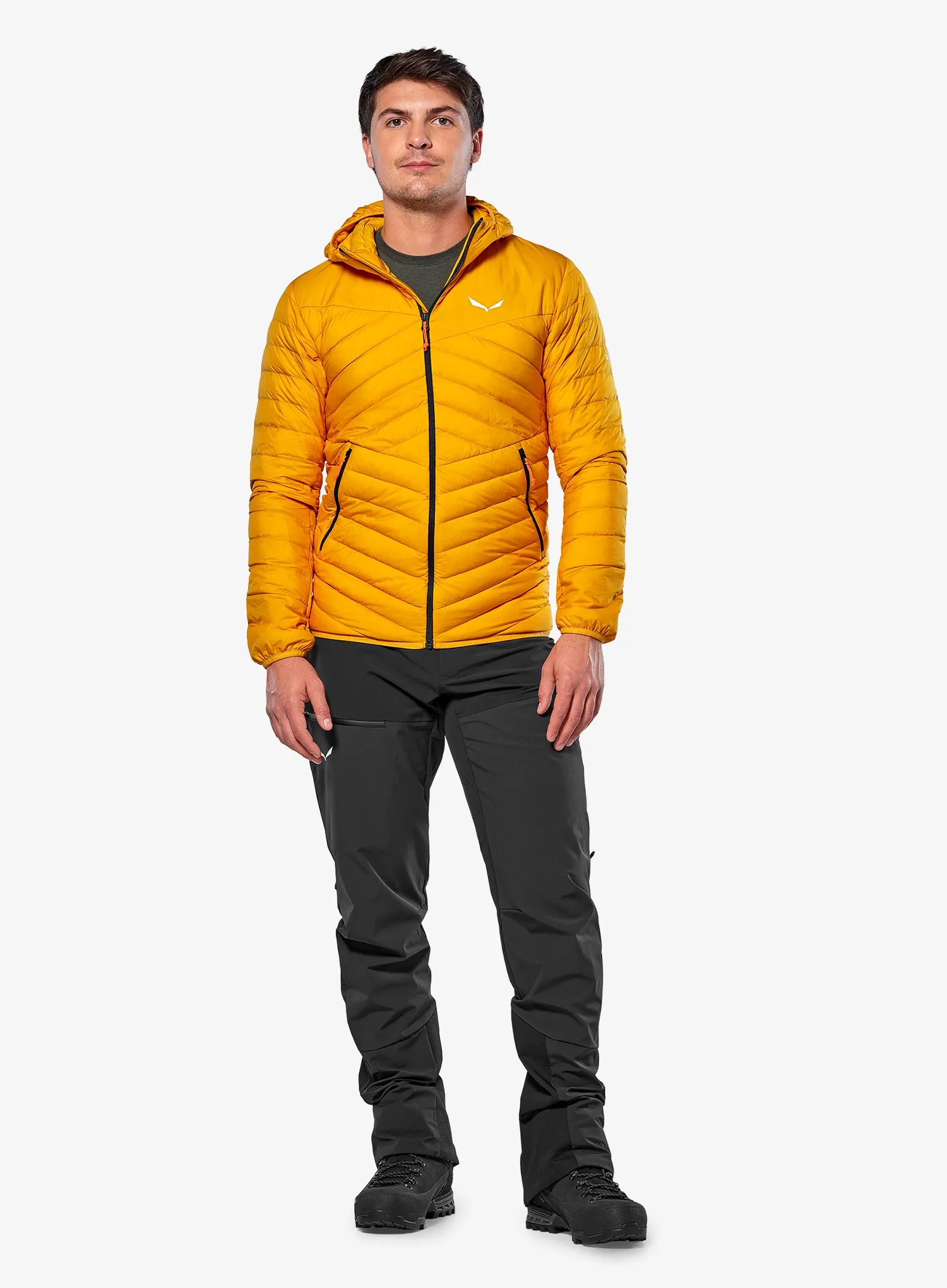 Pūkinė striukė Salewa Brenta Jacket - gold/black out
