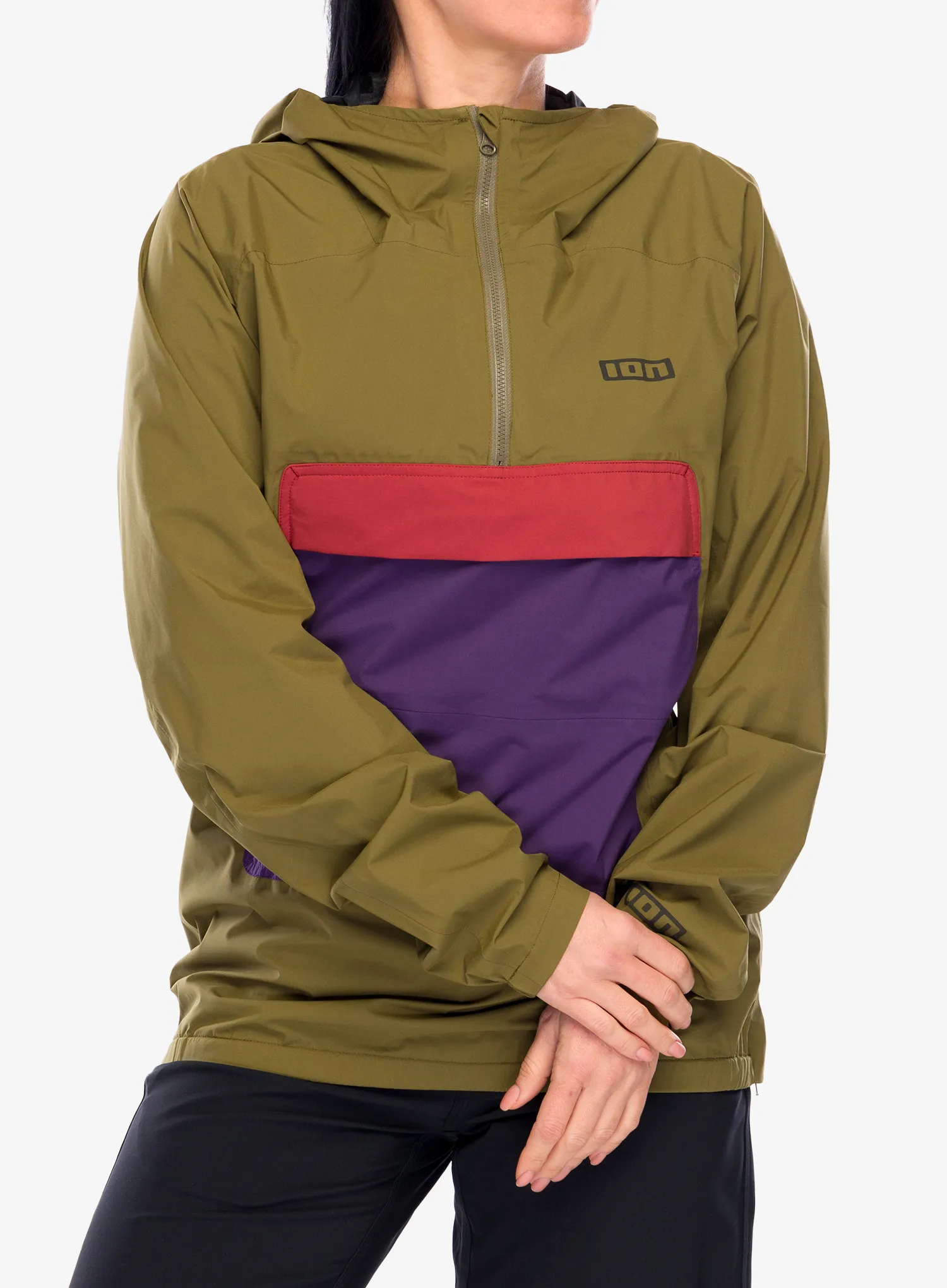 Dviratininko striukė ION Shelter Anorak - dark mud