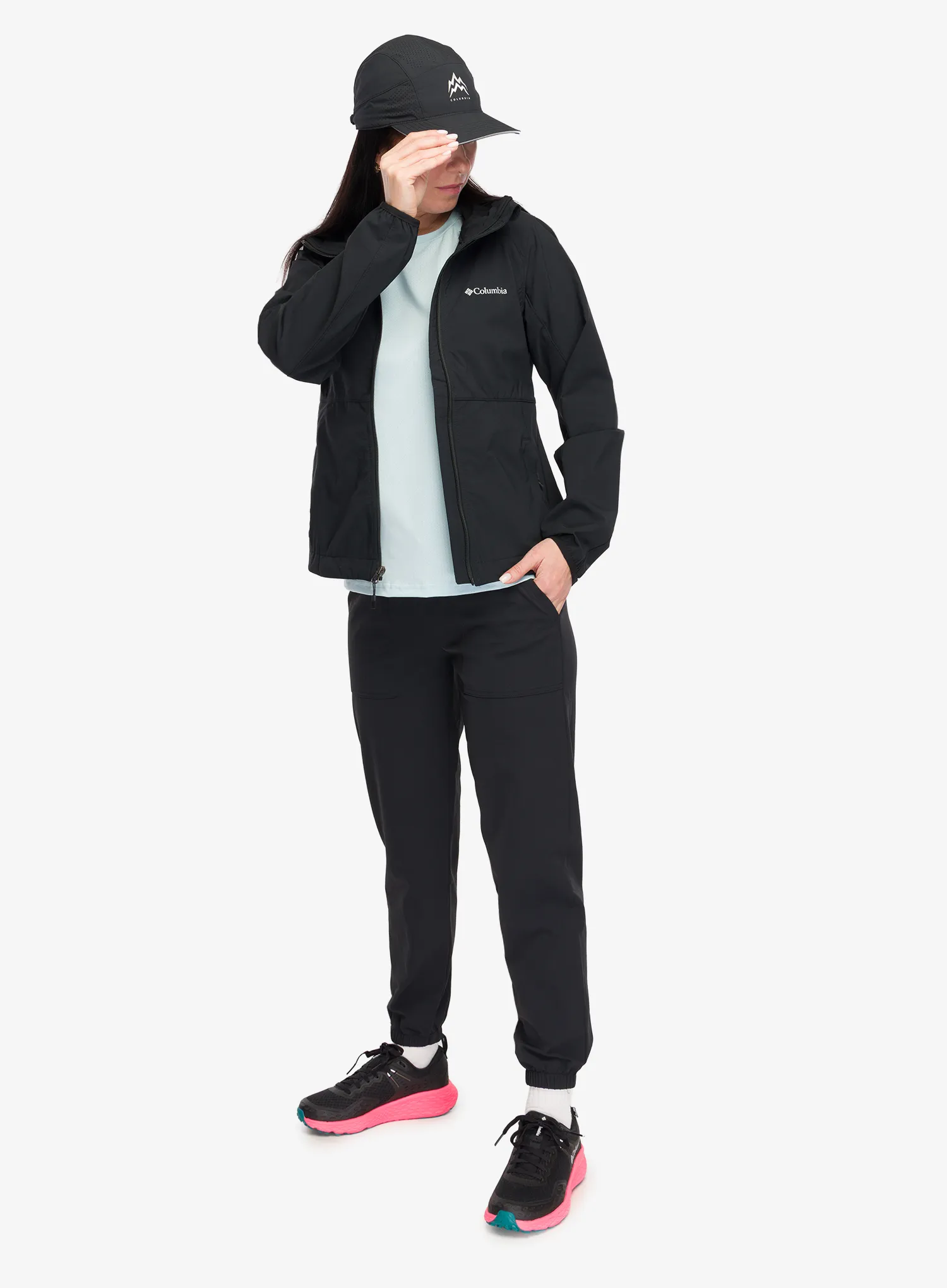 Moteriška softshell striukė Columbia Heather Canyon II Hooded Softshell - black