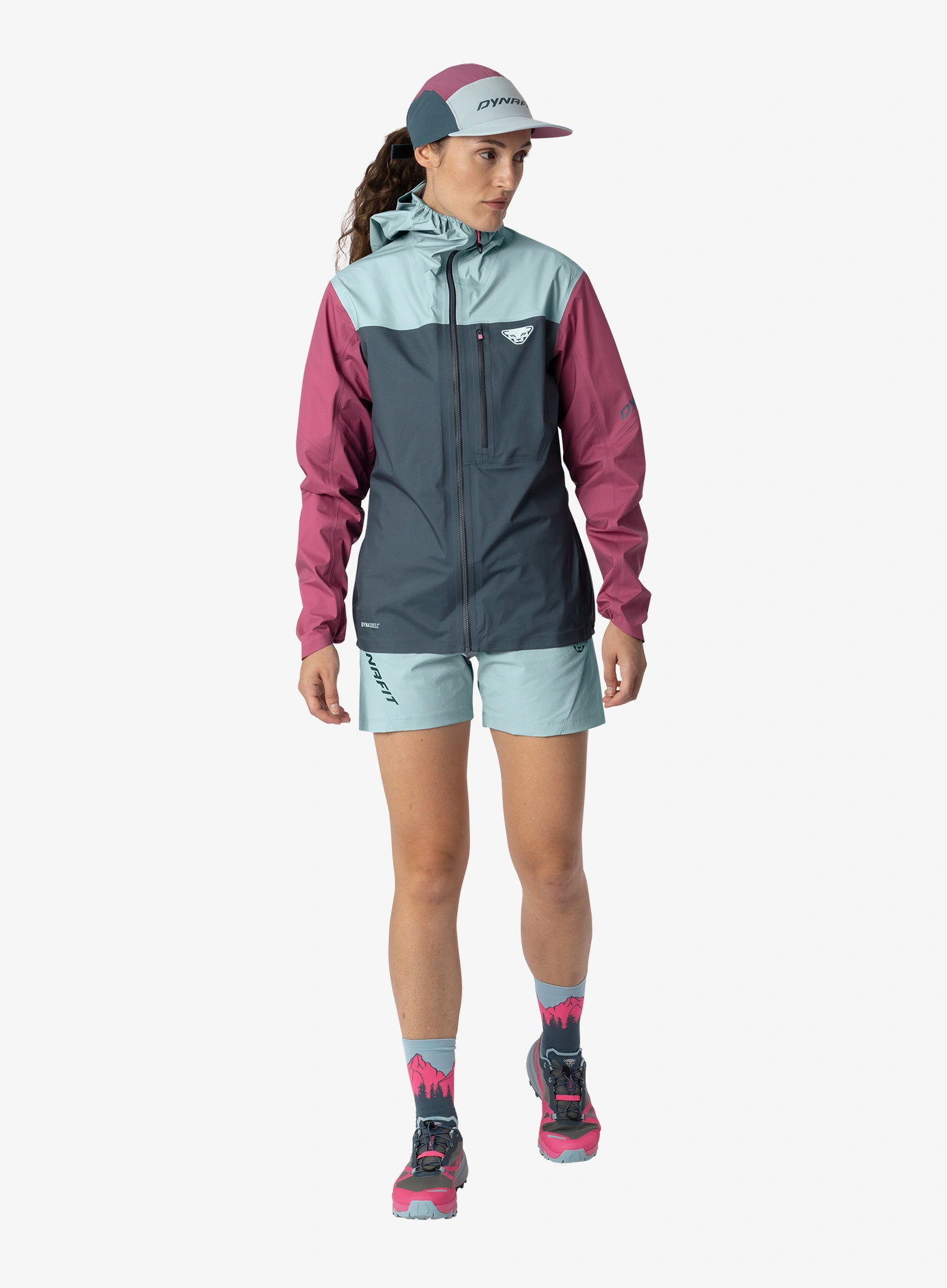Moteriška softshell striukė Dynafit Traverse 3L Jacket - cinder/cloud blue