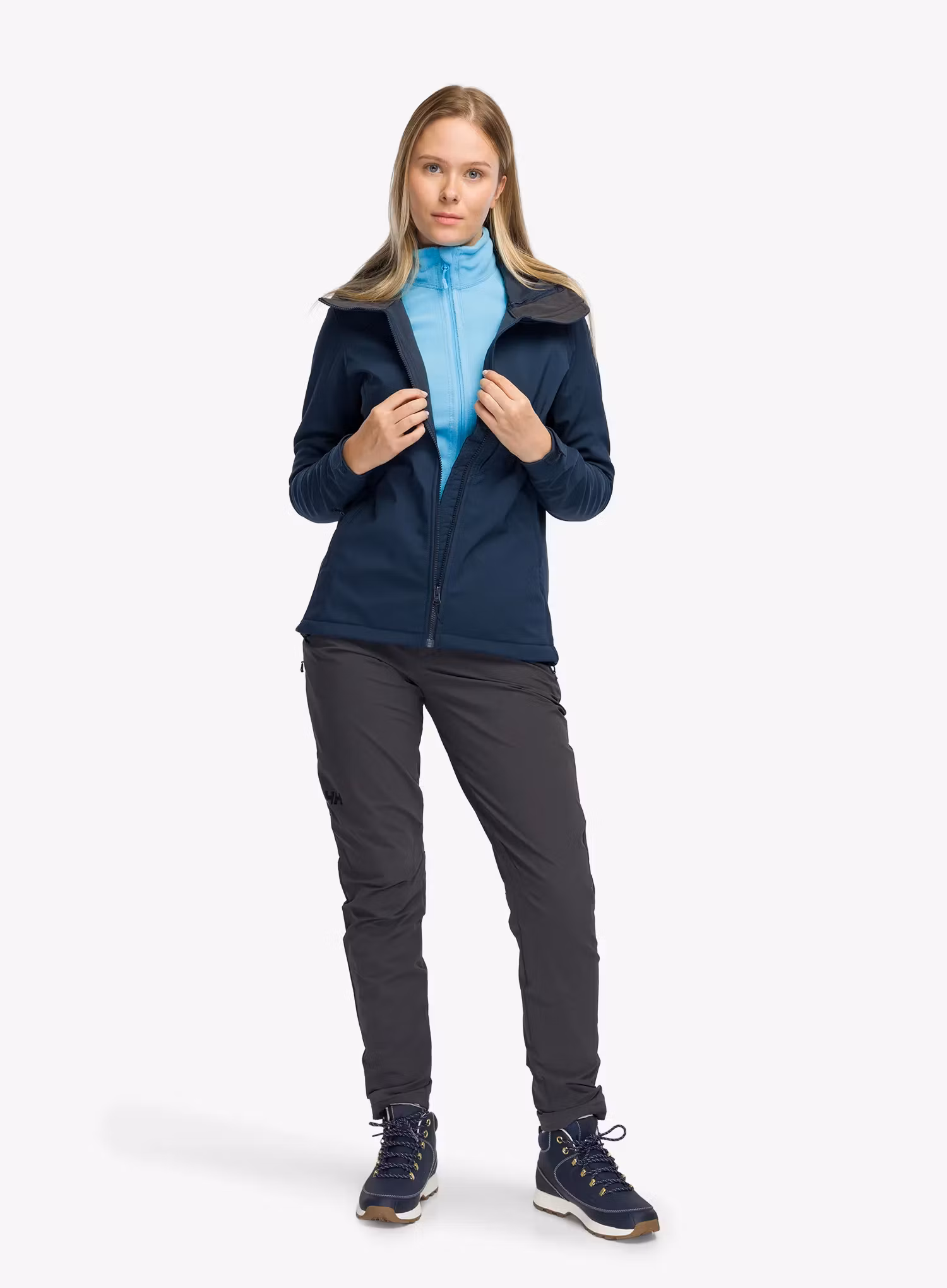 Moteriška softshell striukė Helly Hansen Paramount Hood Softshell Jkt - navy