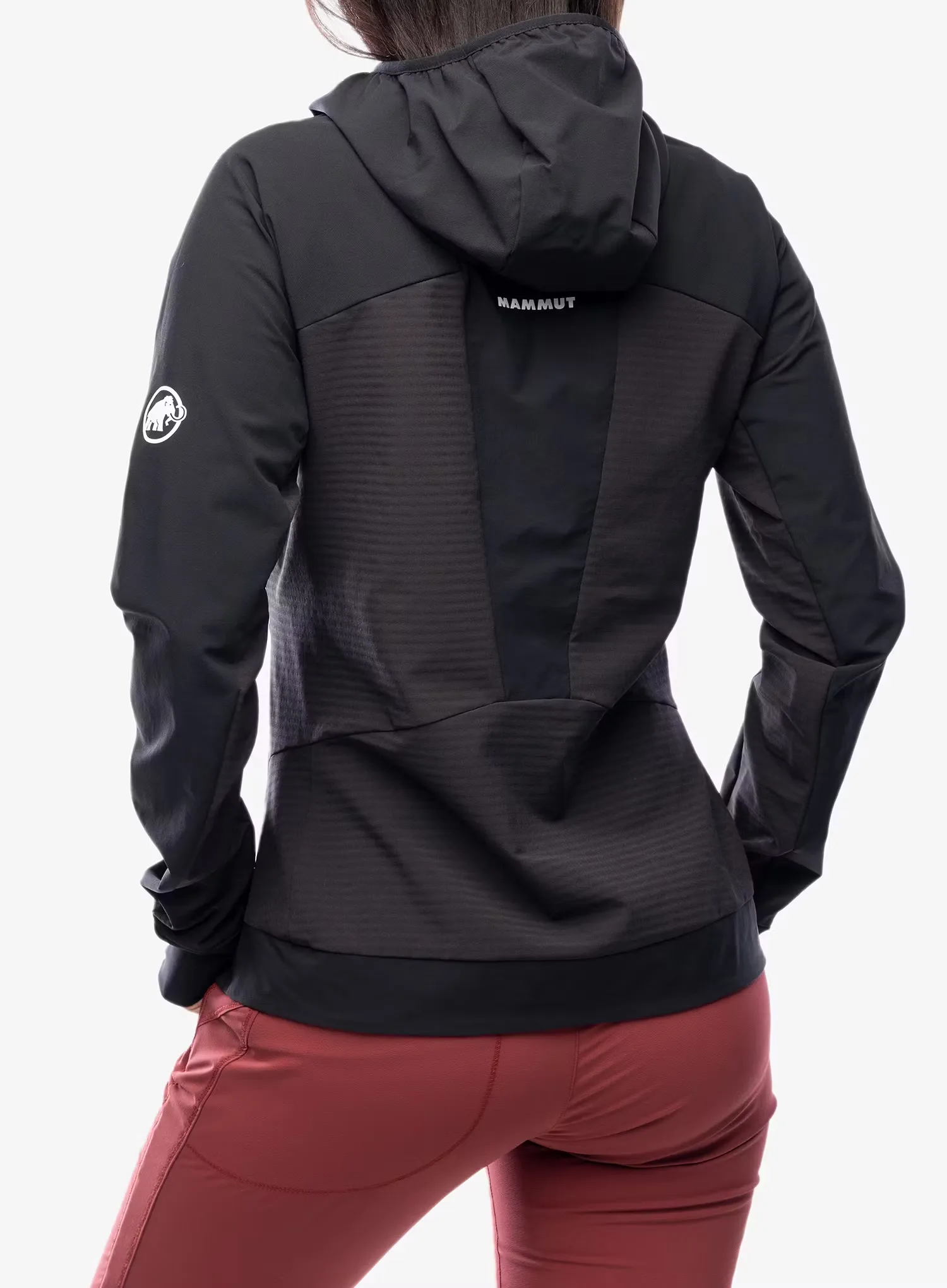 Moteriška softshell striukė Mammut Aenergy SO Hybrid Hooded Jacket - black