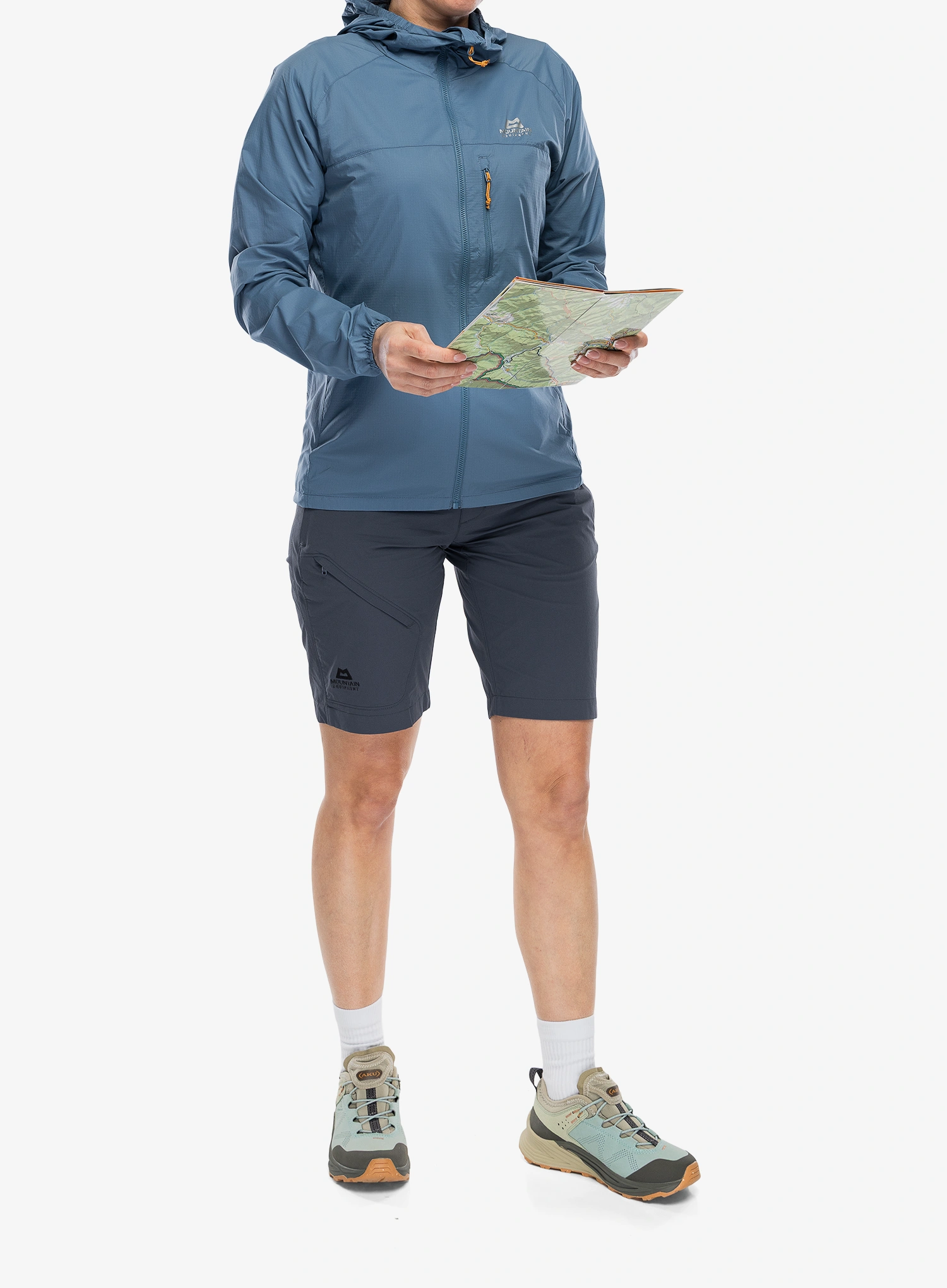 Moteriška softshell striukė Mountain Equipment Aerofoil Hooded Jacket - stellar blue