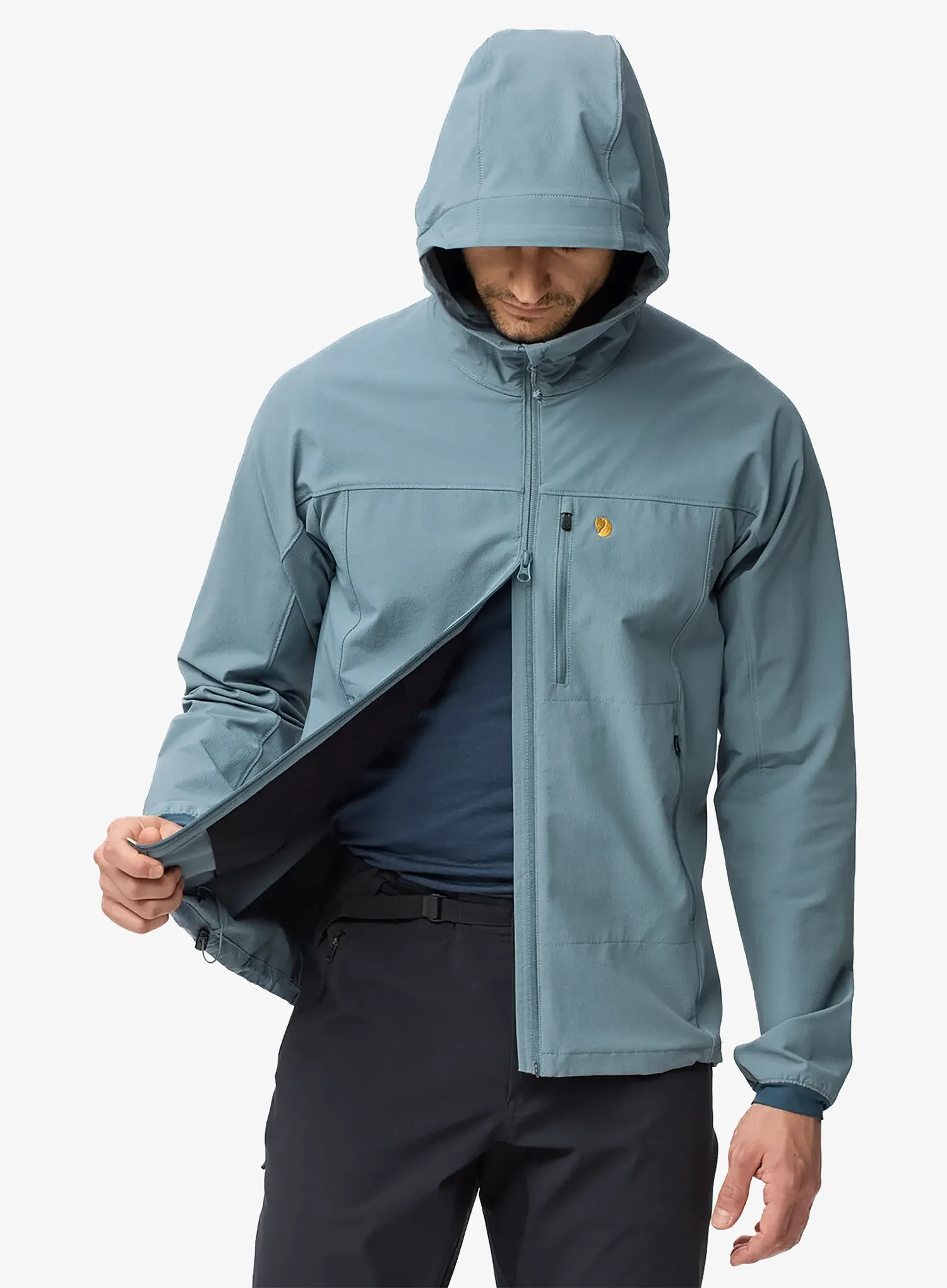 Softshell striukė Fjallraven Bergtagen Stretch Jacket - nimbus blue