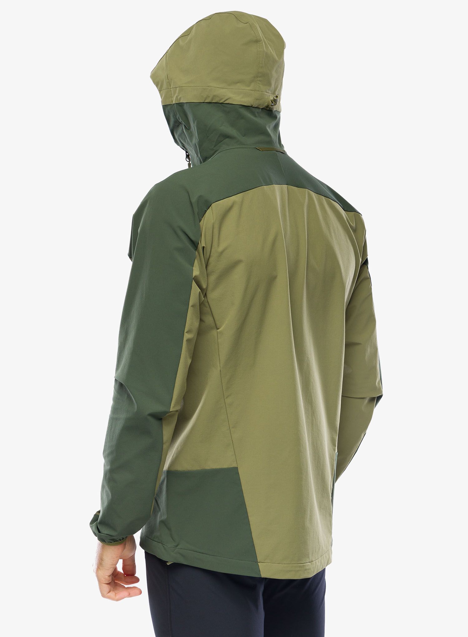 Softshell striukė Haglofs Moran Softshell Hood - olive green/seaweed green