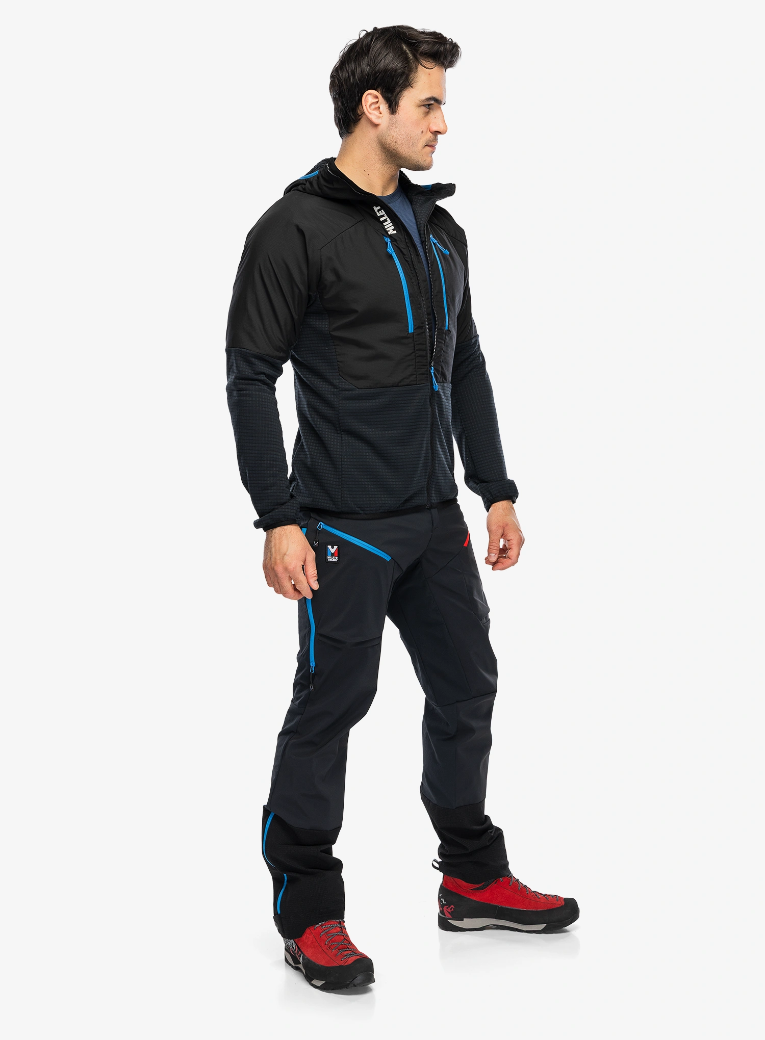 Softshell striukė Millet Parmelan Hybrid Hoodie - black/noir