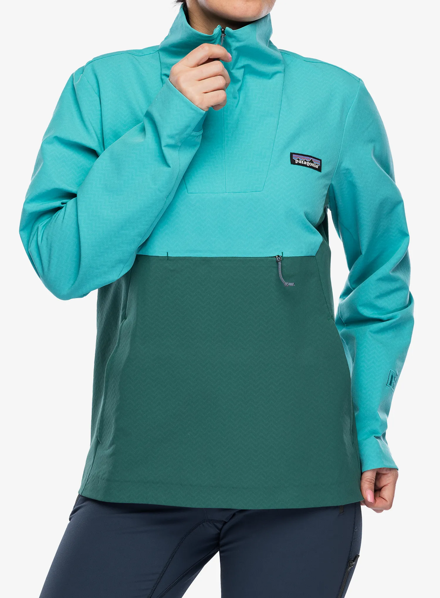 Softshell striukė Patagonia R1 CrossStrata P/O - conifer green