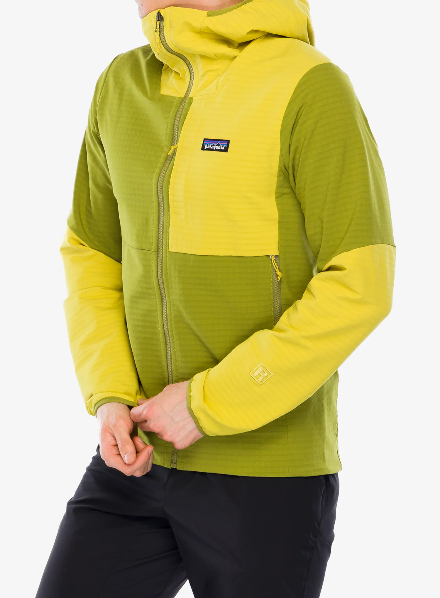 Softshell striukė Patagonia R1 TechFace Hoody - graze green