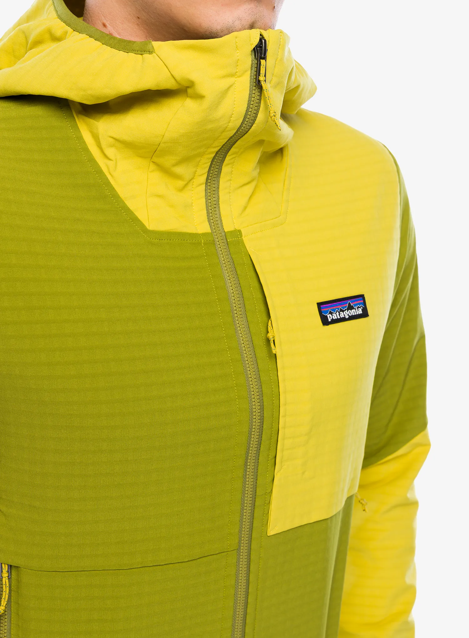 Softshell striukė Patagonia R1 TechFace Hoody - graze green