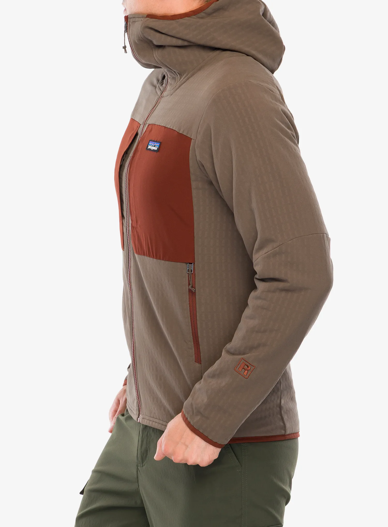 Softshell striukė Patagonia R2 TechFace Hoody - marlow brown