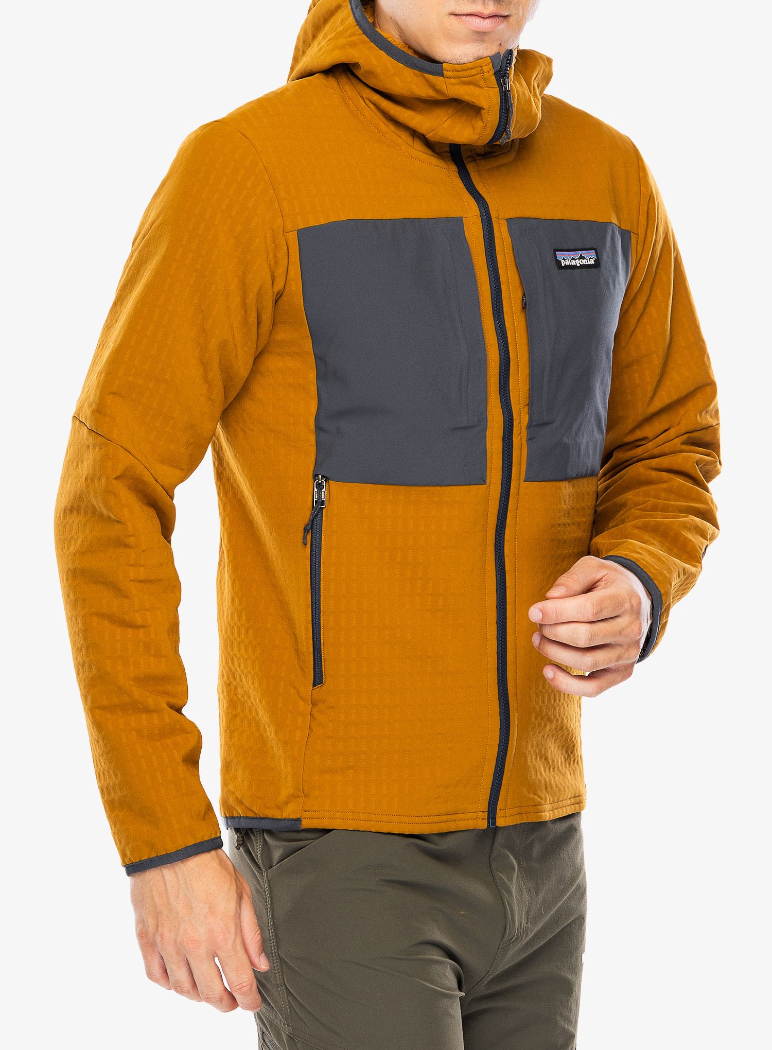 Softshell striukė Patagonia R2 TechFace Hoody - raptor brown