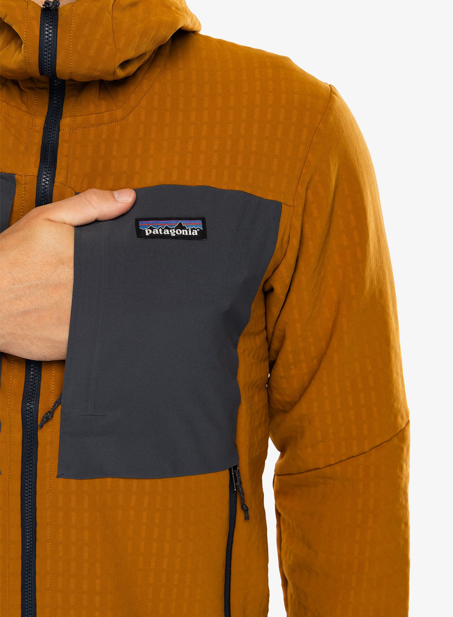 Softshell striukė Patagonia R2 TechFace Hoody - raptor brown