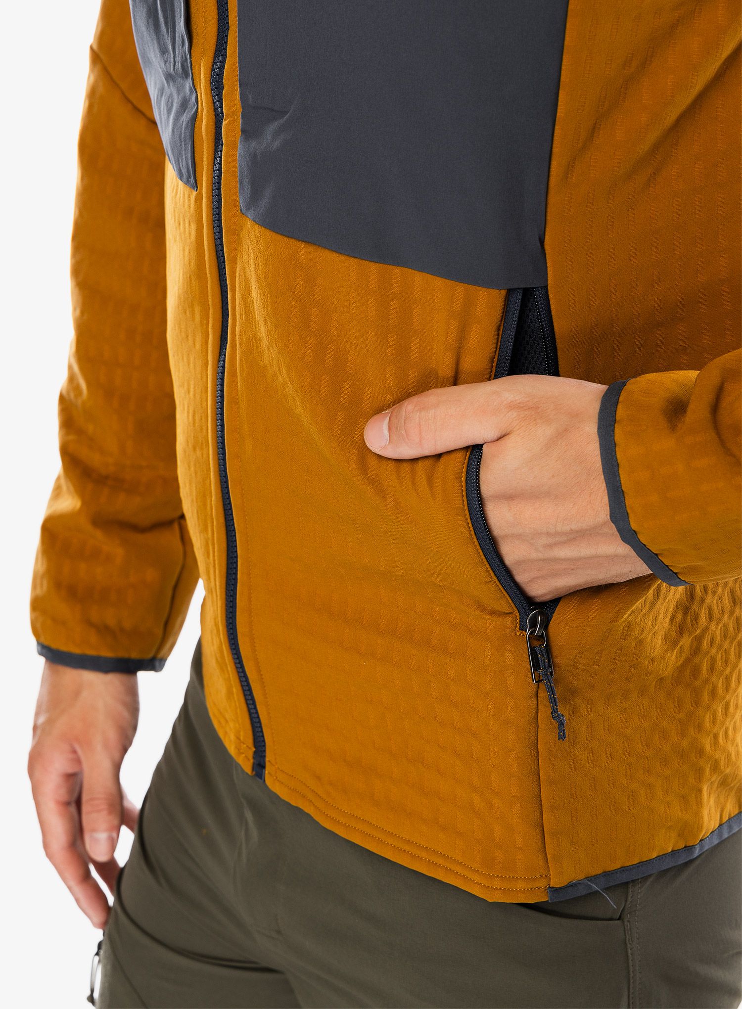Softshell striukė Patagonia R2 TechFace Hoody - raptor brown