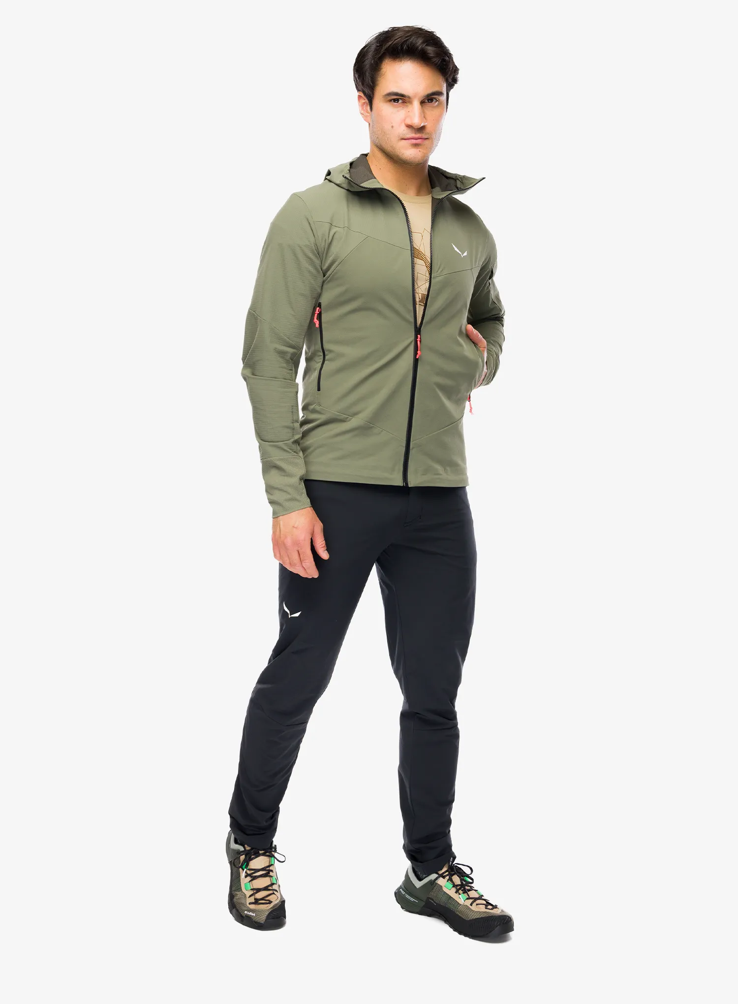 Softshell striukė Salewa Agner Dst Jacket - faded green