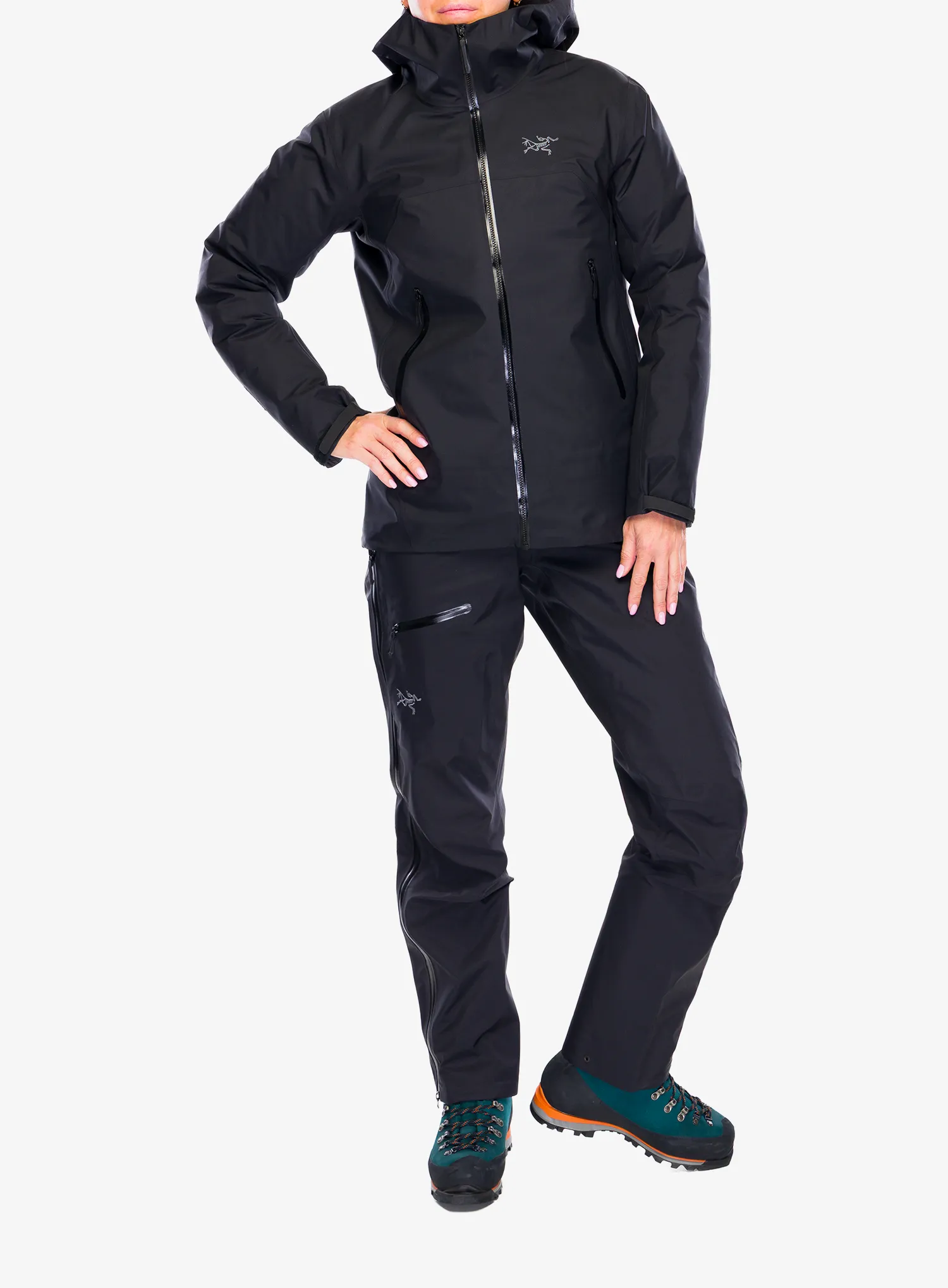 Striukė nuo lietaus moterims Arcteryx Beta Jacket - black/black