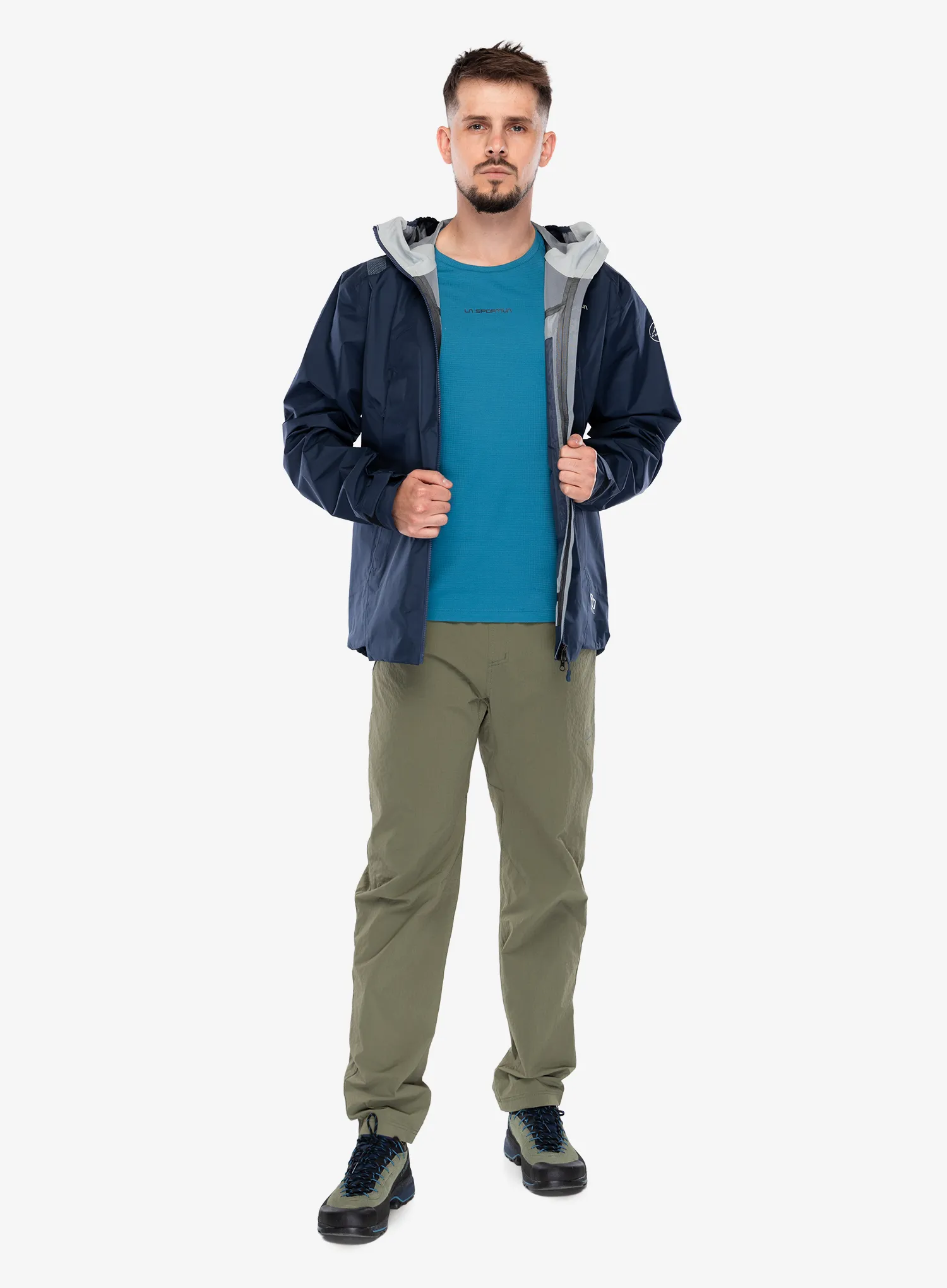 Striukė nuo lietaus La Sportiva Discover Shell Jacket - night sky/chalk