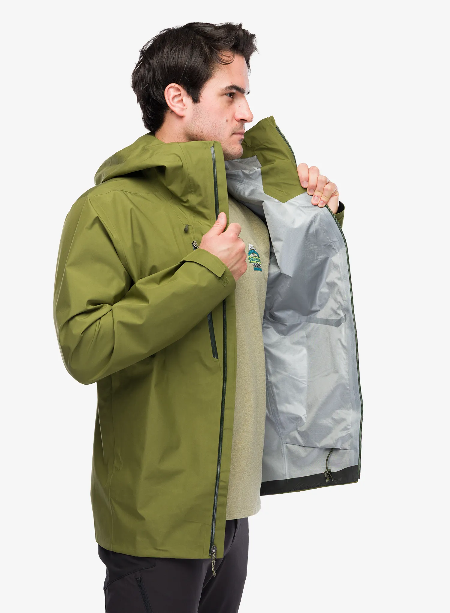 Striukė nuo lietaus Patagonia Triolet Jkt - caper green