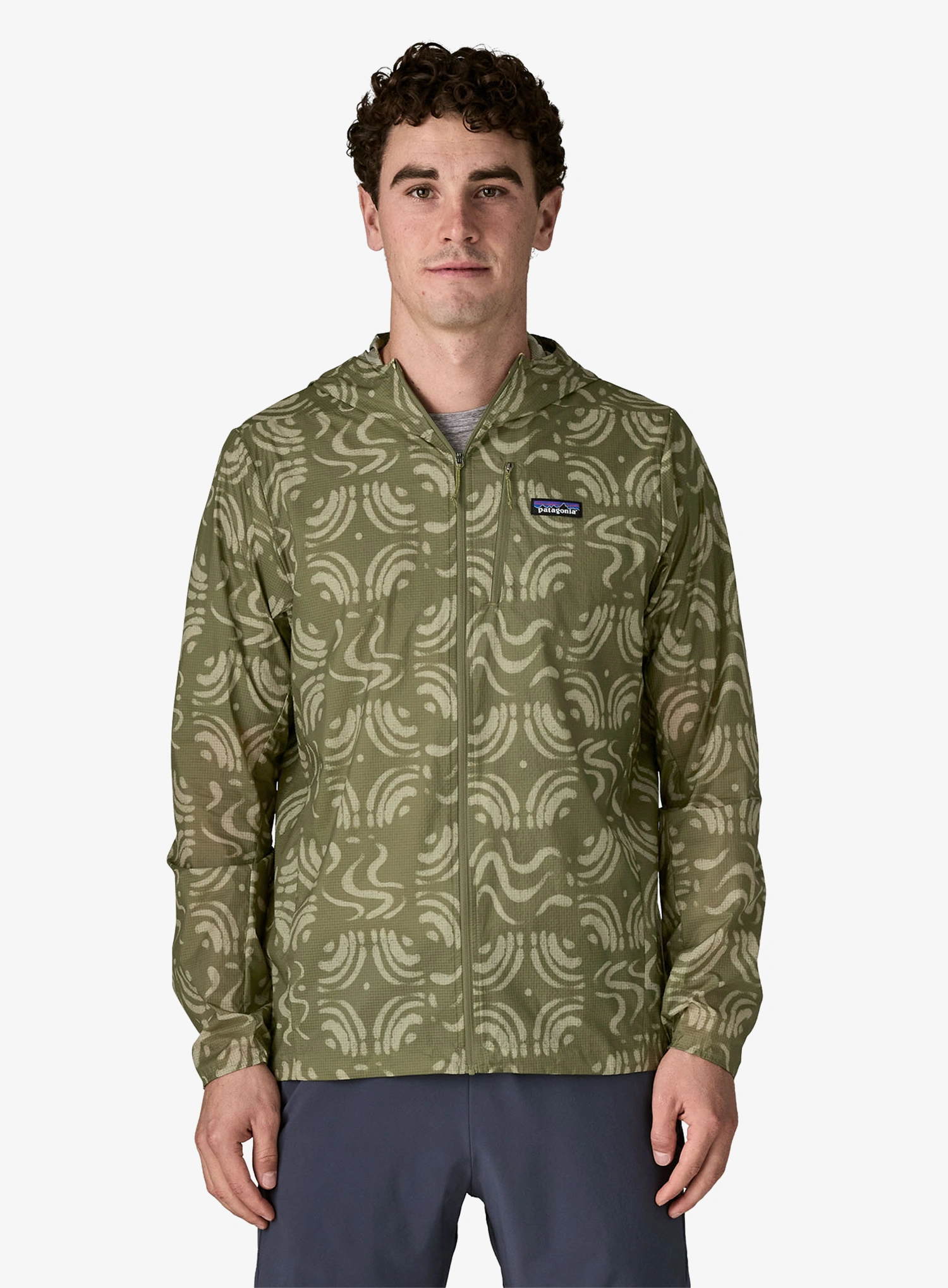 Neperpučiama striukė Patagonia Houdini Jacket - sand waves/caper green