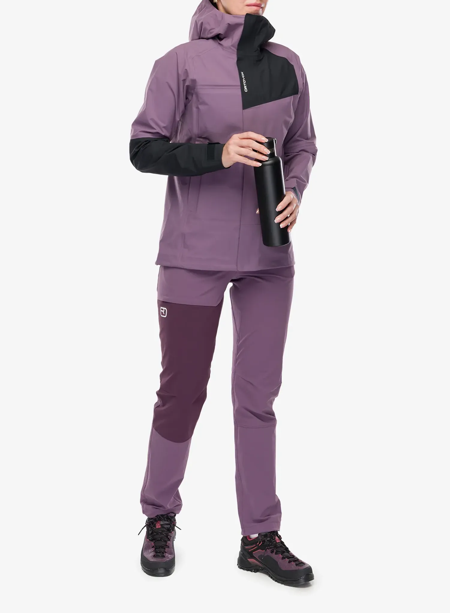 Striukė nuo lietaus moterims Ortovox Seceda 3L Jacket - wild berry