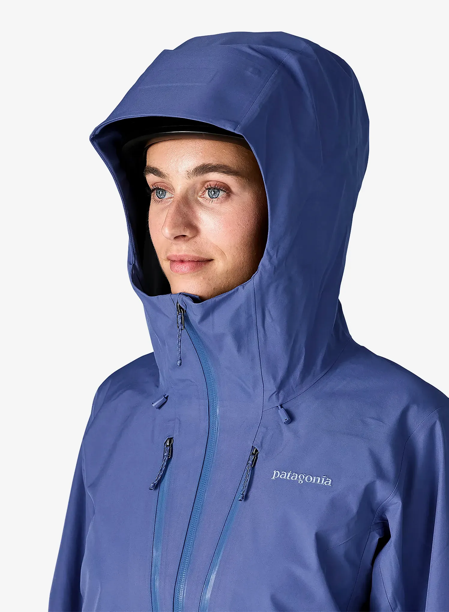 Striukė nuo lietaus moterims Patagonia Triolet Jacket - current blue