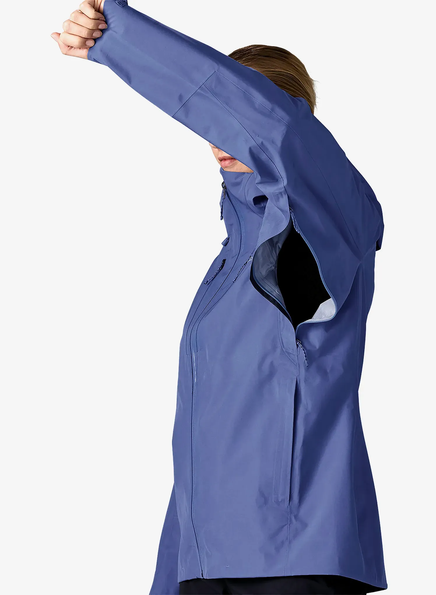 Striukė nuo lietaus moterims Patagonia Triolet Jacket - current blue