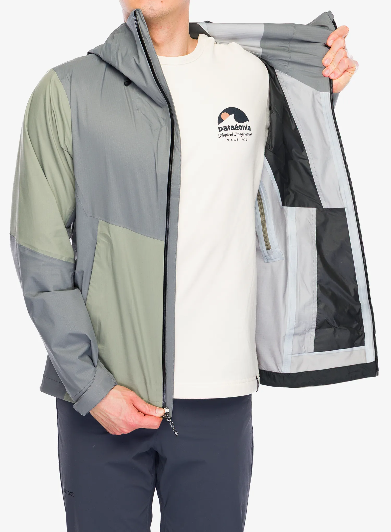 Striukė nuo lietaus Patagonia Granite Crest Jacket - river rock green