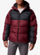 Žieminė striukė Columbia Pike Lake II Hooded Jacket - rich wine/black