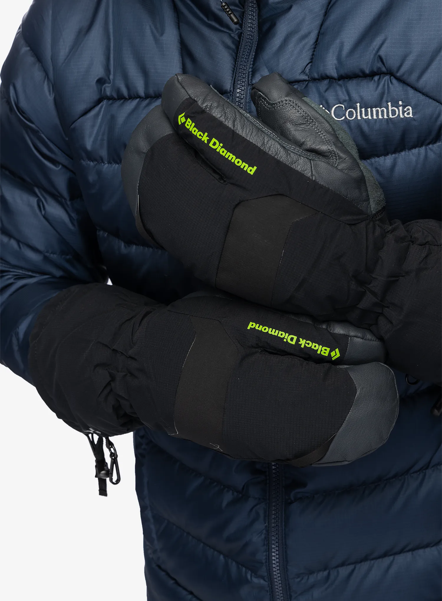 Kumštinės pirštinės Black Diamond Alpine 3-Finger Mitts - black/carbon