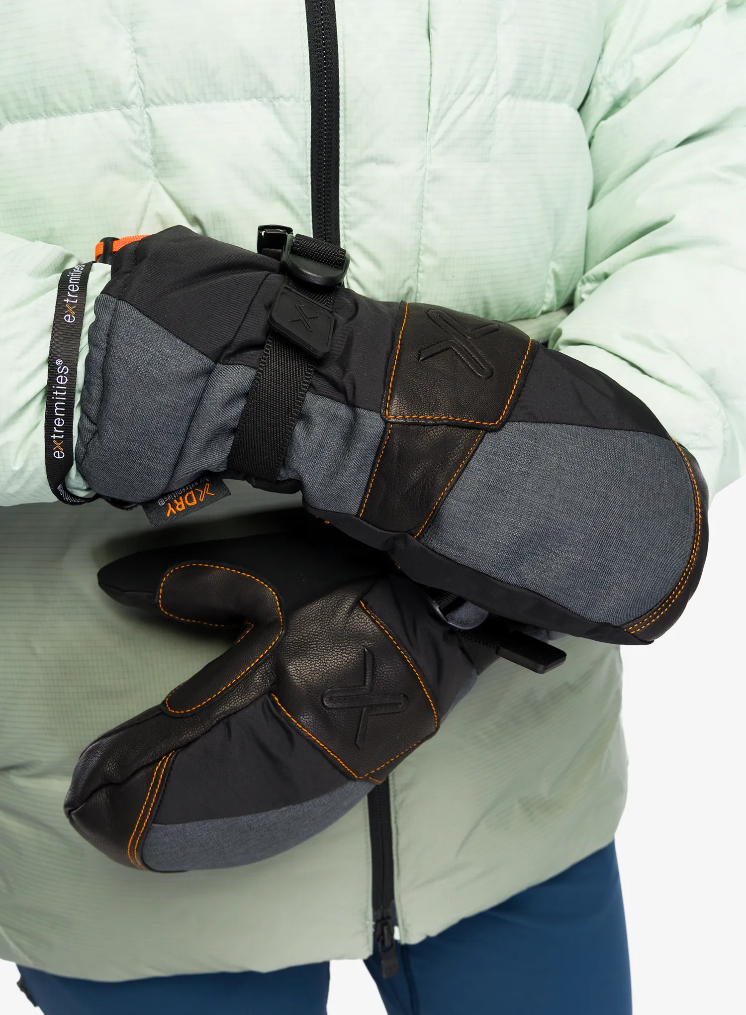 Kumštinės pirštinės Extremities Meridian Mitt  - black/grey
