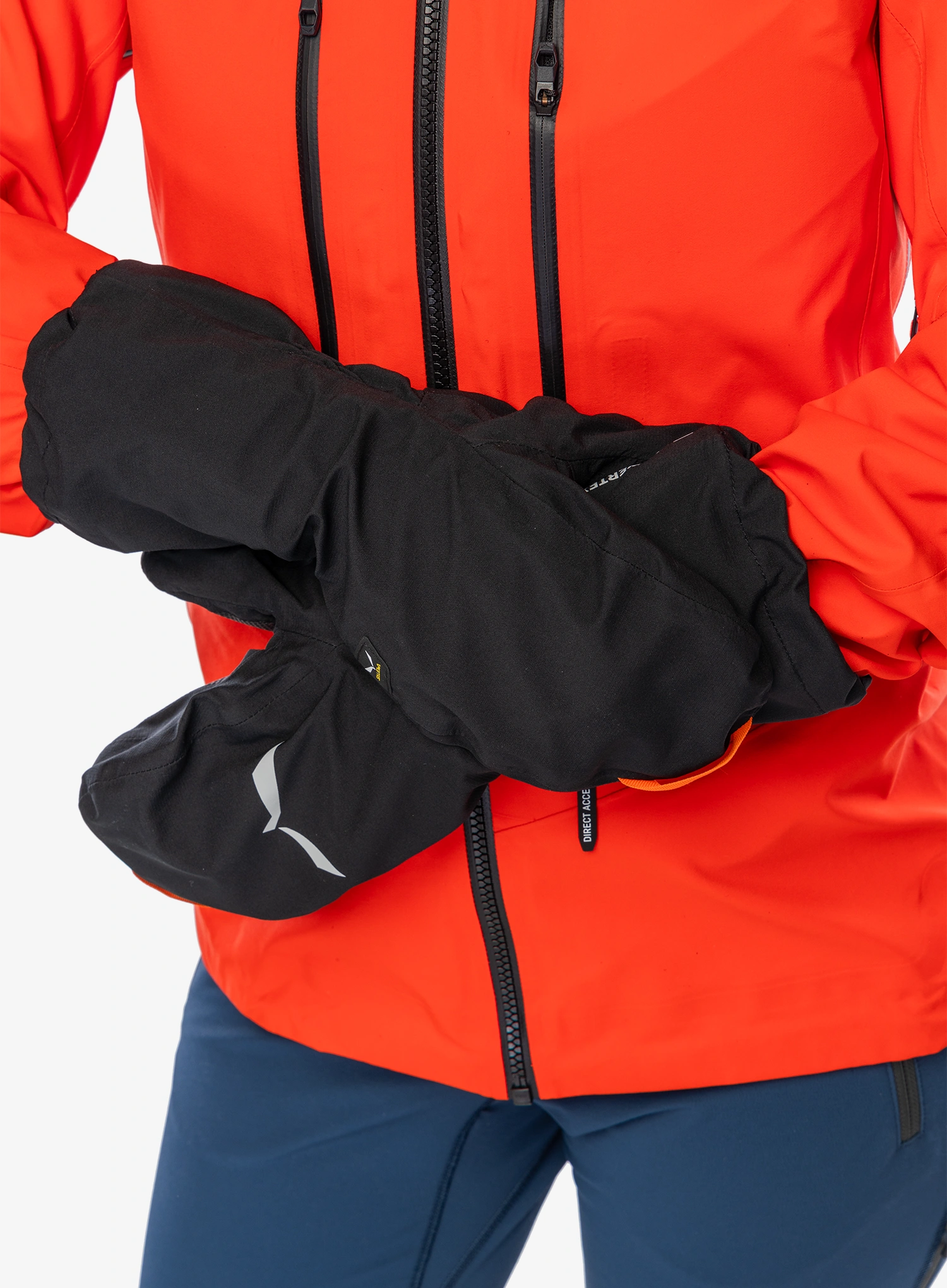 Kumštinės pirštinės Salewa Ortles PTX 3L Overmitten - black out