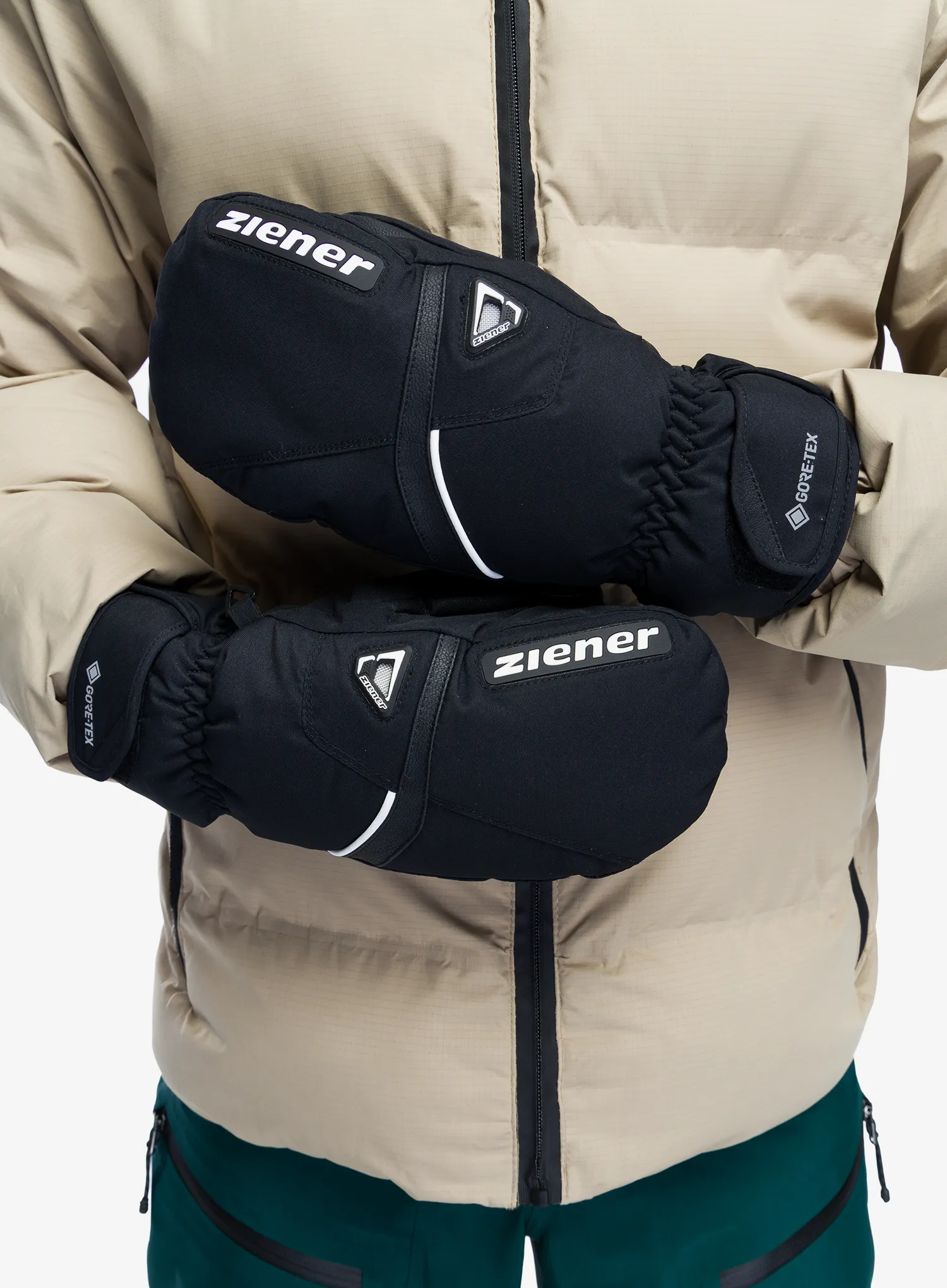 Kumštinės pirštinės Ziener Galisor GTX + Gore Plus Warm Mitt Glove - black