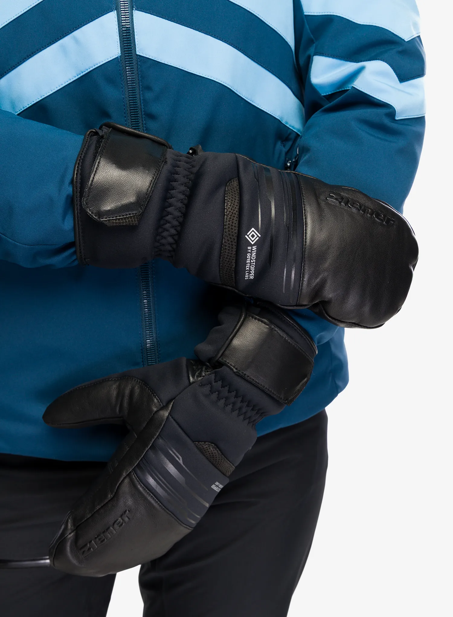 Kumštinės pirštinės Ziener Garcelo WS PR - black