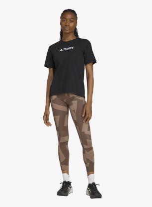 Moteriškos tamprės adidas TERREX Multi Leggings Printed - trace brown/earth strata