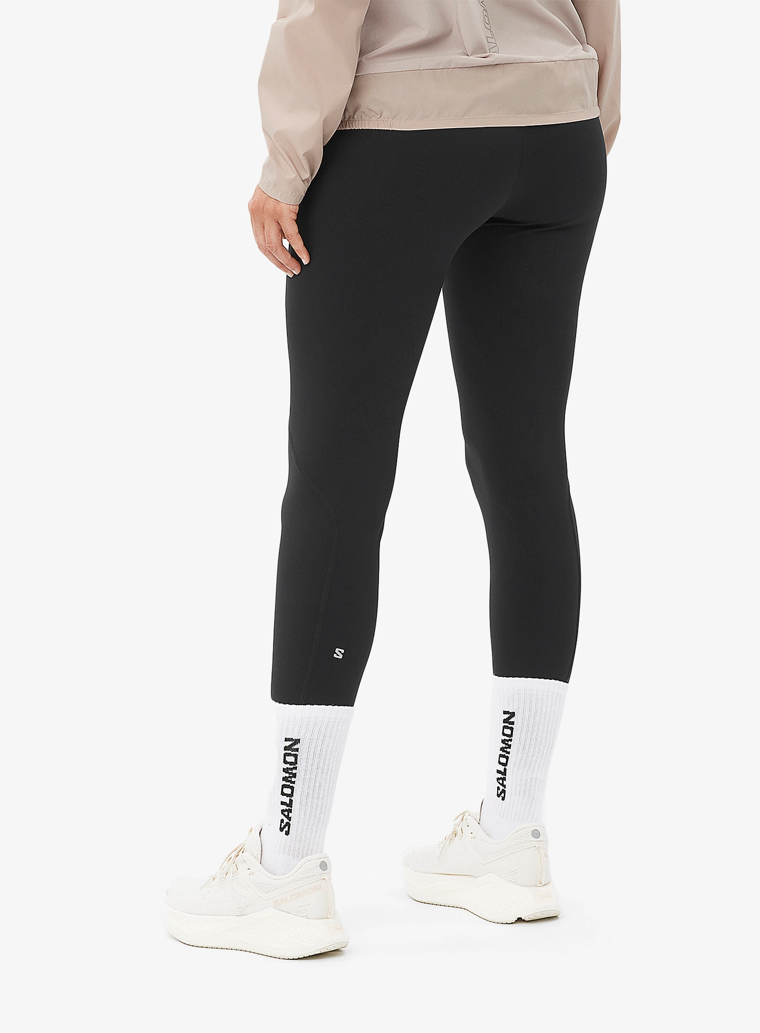 Moteriškos tamprės bėgimui Salomon Shkout Core Tights 28 - deep black