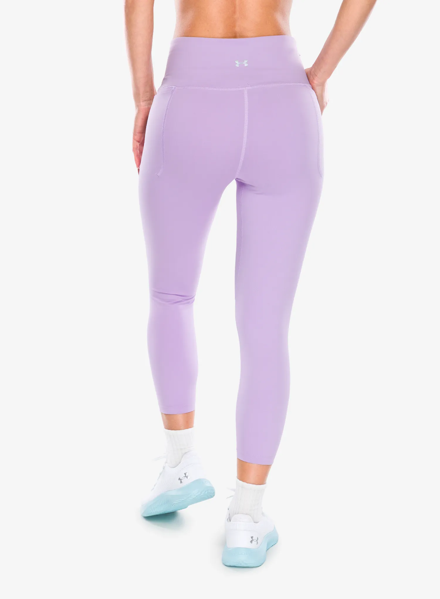 Moteriškos tamprės bėgimui Under Armour Meridian Ankle Leg - octane/metallic silver