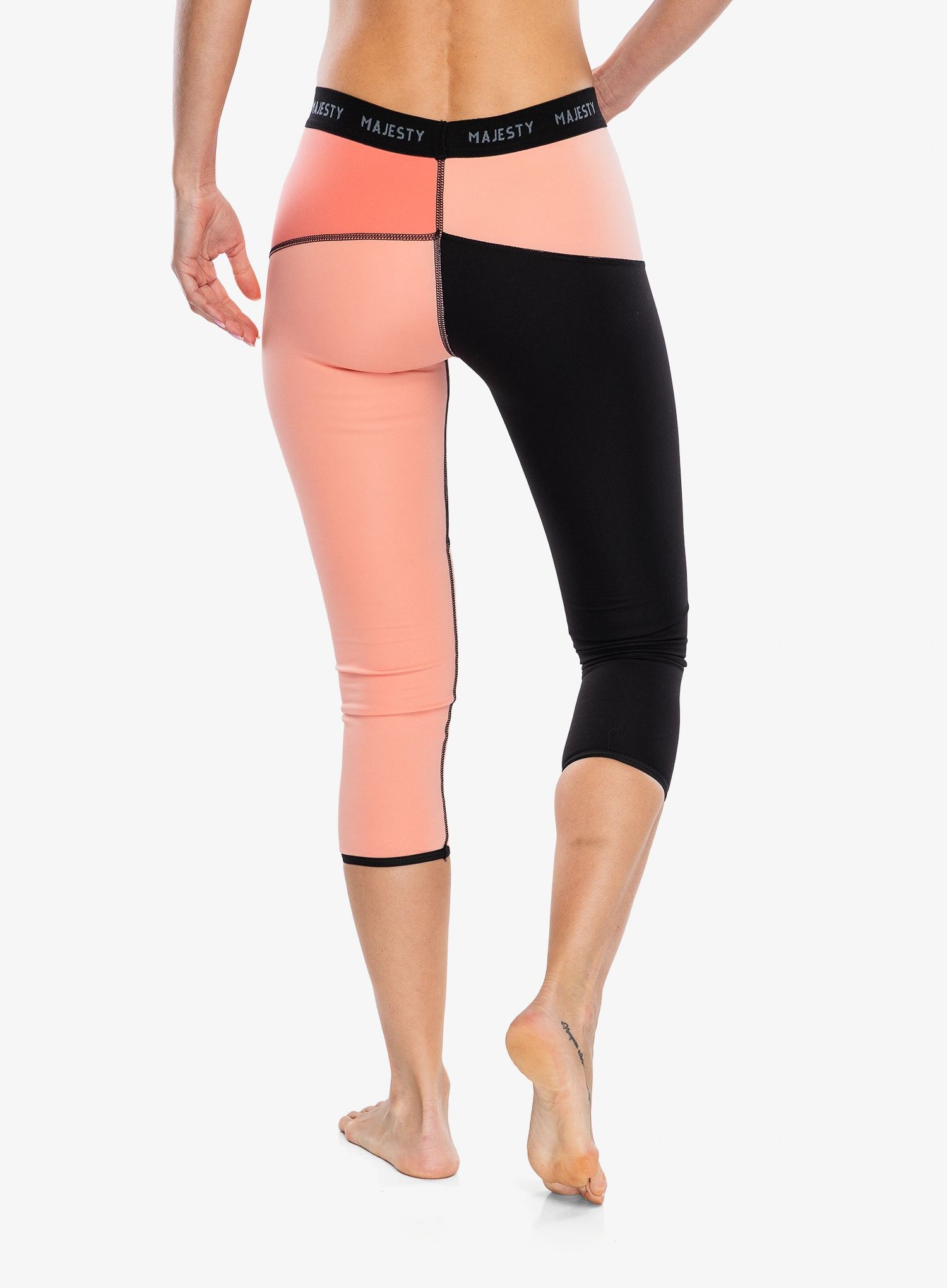Moteriškos termo tamprės Majesty Surface Pants - black/coral