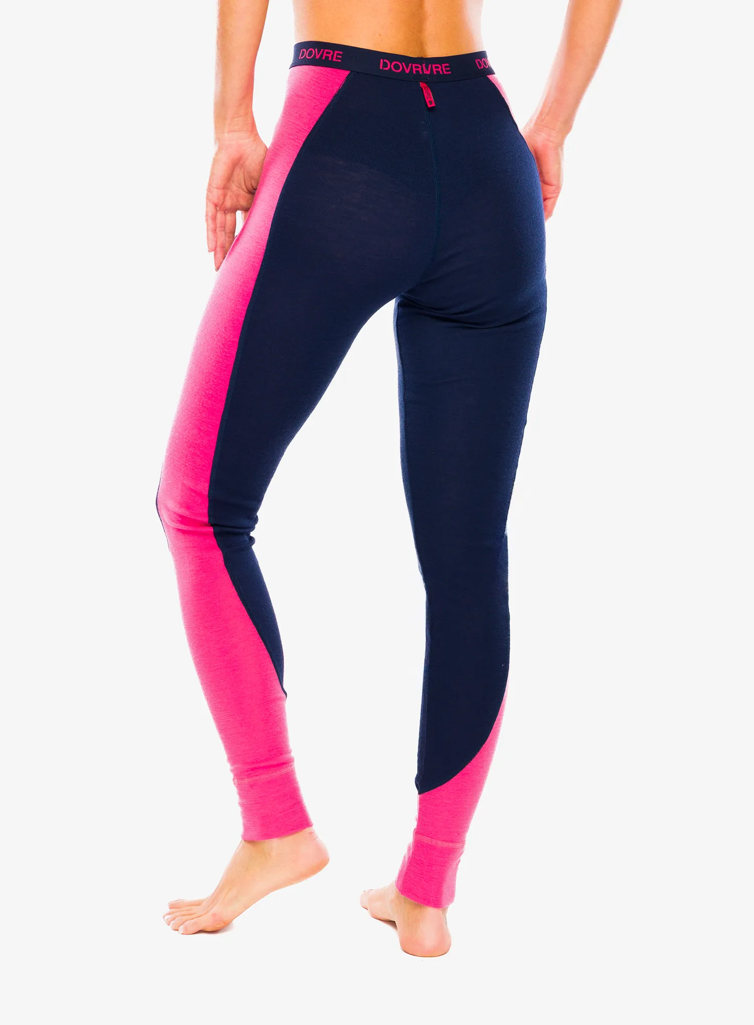 Moteriškos termo tamprės Dovre 100% Merino Wool Active - navy