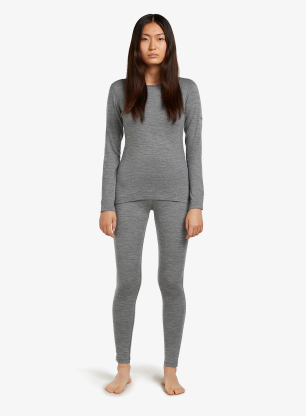 Moteriškos termo tamprės Icebreaker 200 Oasis Leggings - gritstone hthr